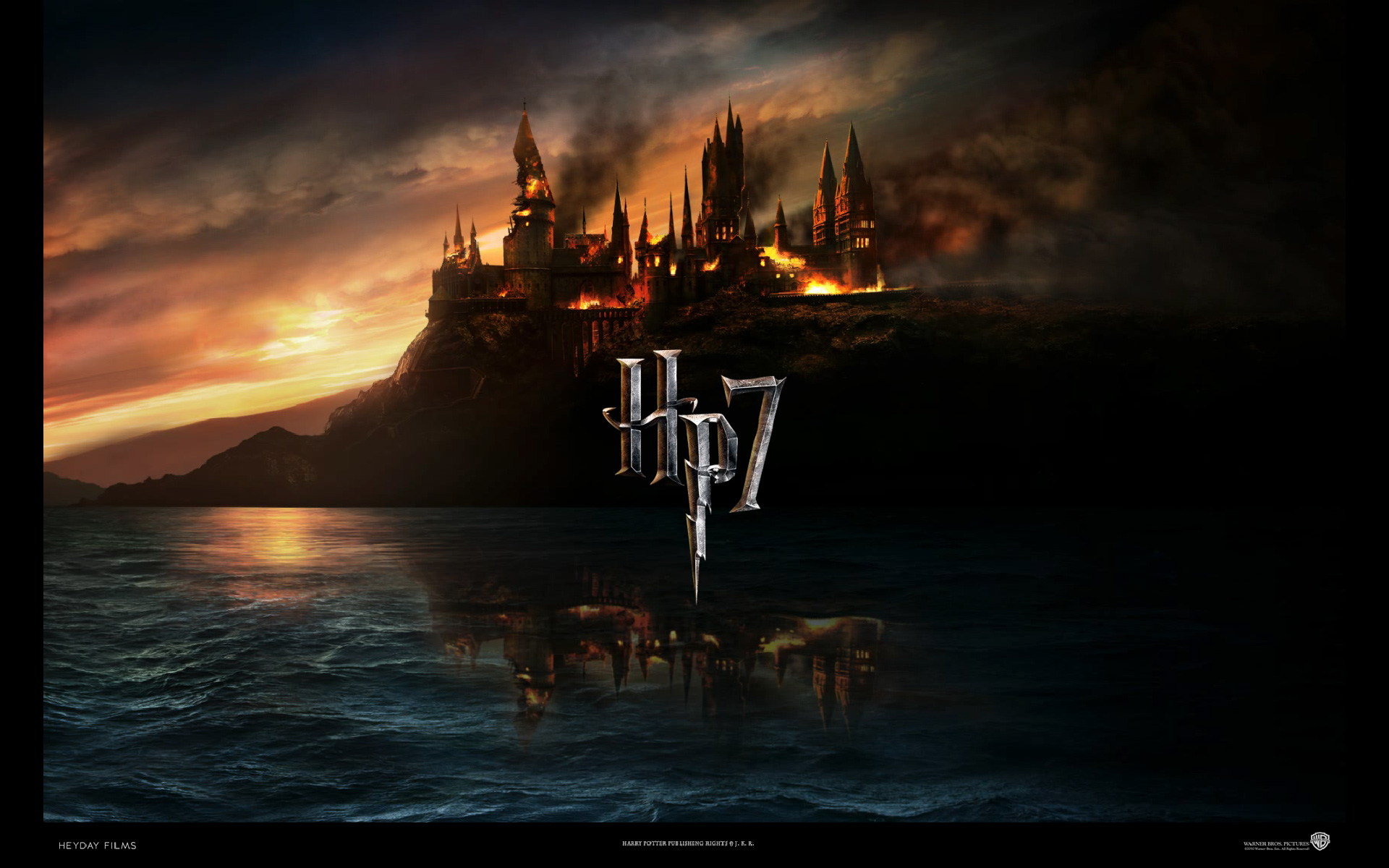 Harry Potter Deathly Hallows Hogwarts Poster - HD Wallpaper 