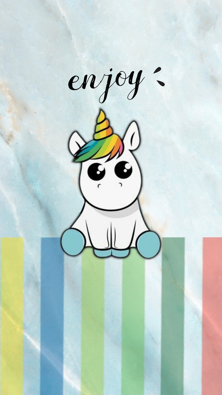 Rainbow, Unicorn, And Wallpaper Image - Unicorns And Doughnuts - HD Wallpaper 