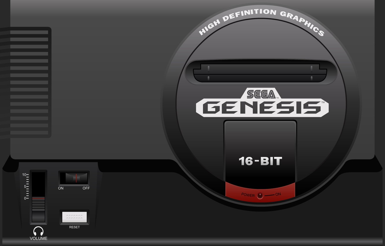 Photo Wallpaper Sega, 16 Bit, Sega, Genesis, Game Console, - Sega Genesis - HD Wallpaper 