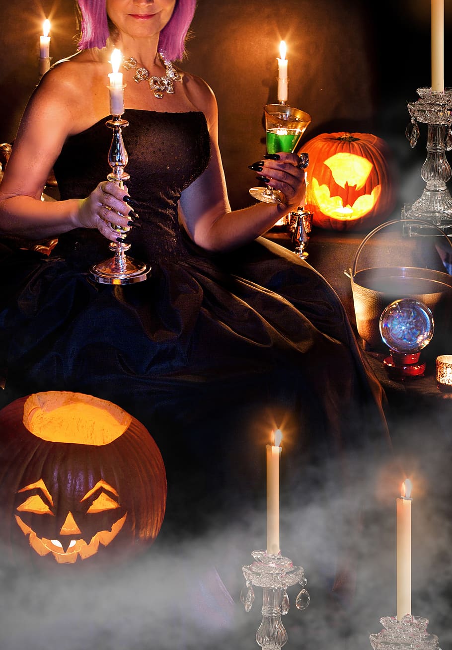 Halloween, Spooky, Scary, Creepy, Woman, Witch, Witchcraft, - HD Wallpaper 
