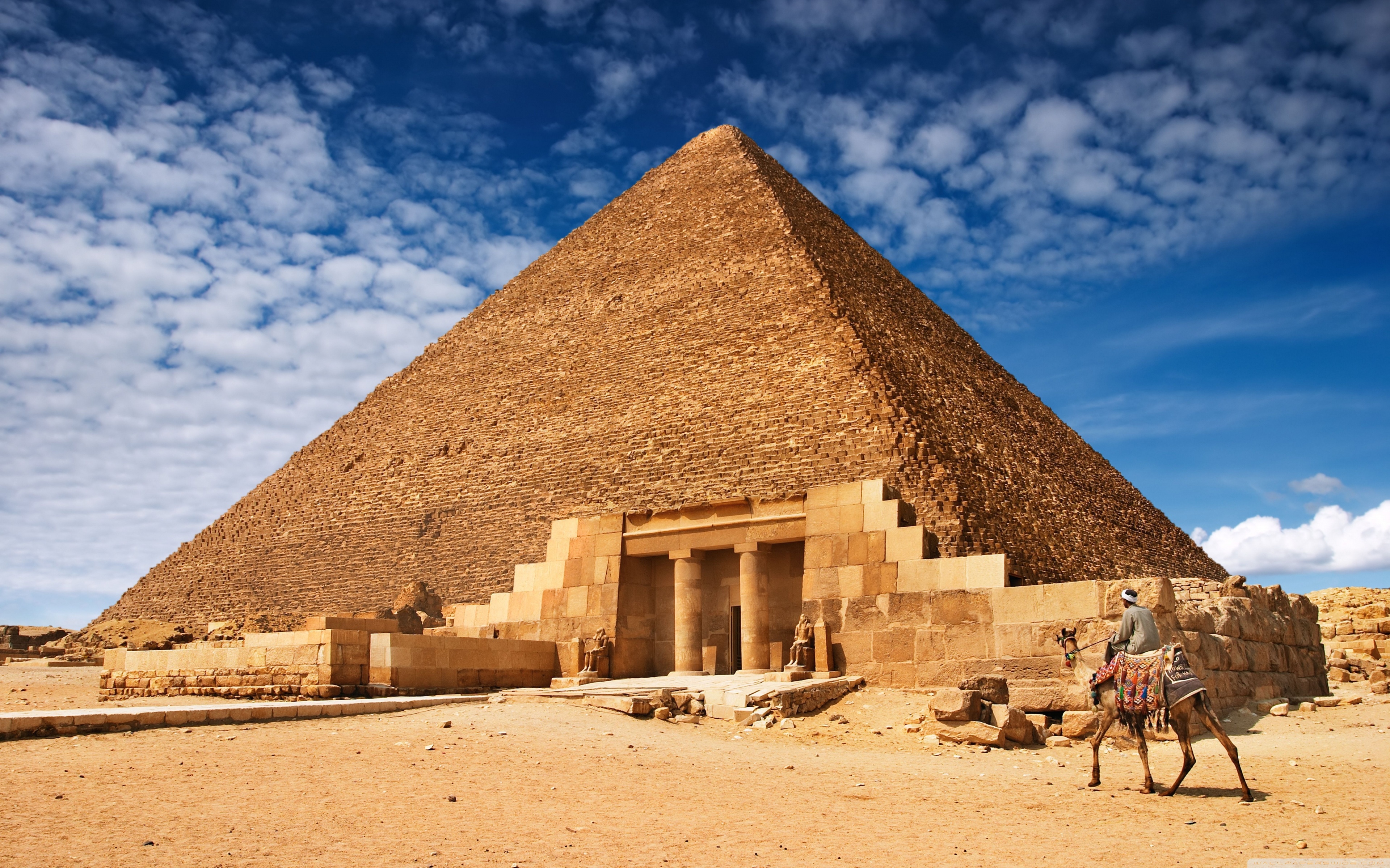 Egyptian Pyramids - HD Wallpaper 