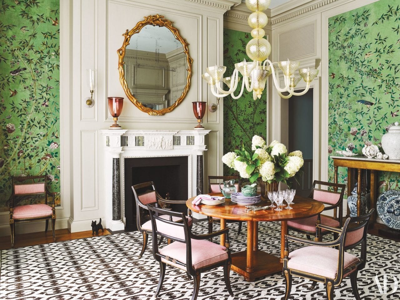 Green Wallpaper Dining Room 1280x962 Wallpaper teahub.io
