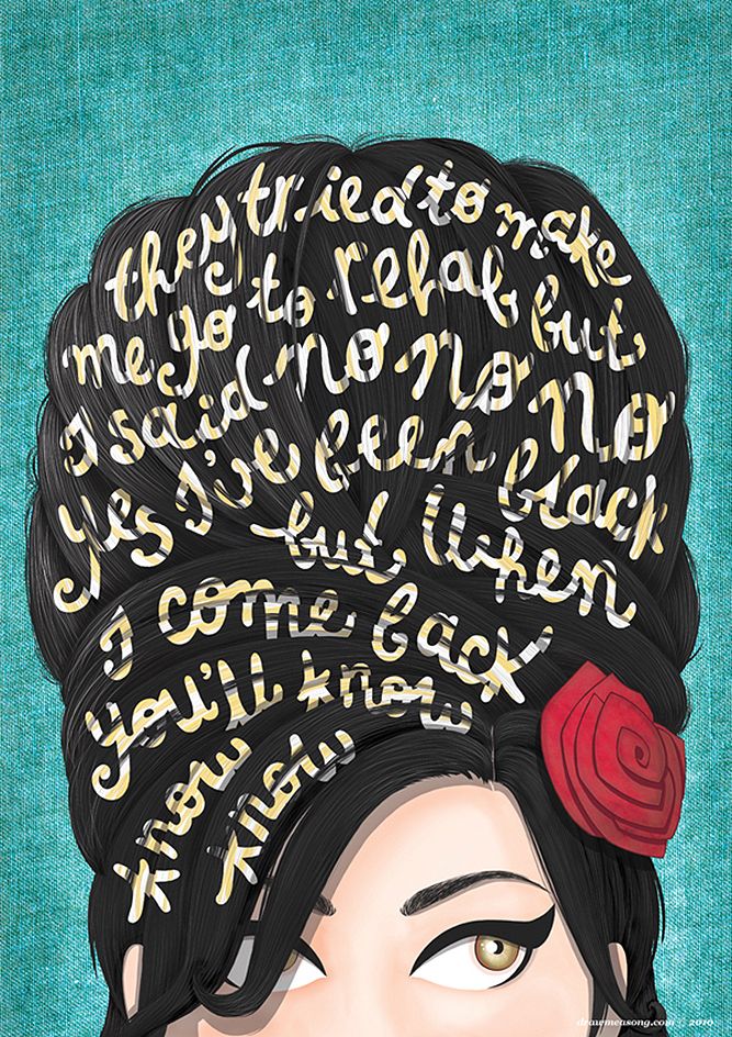 Amy Winehouse Rehab Poster 667x944 Wallpaper Teahub Io