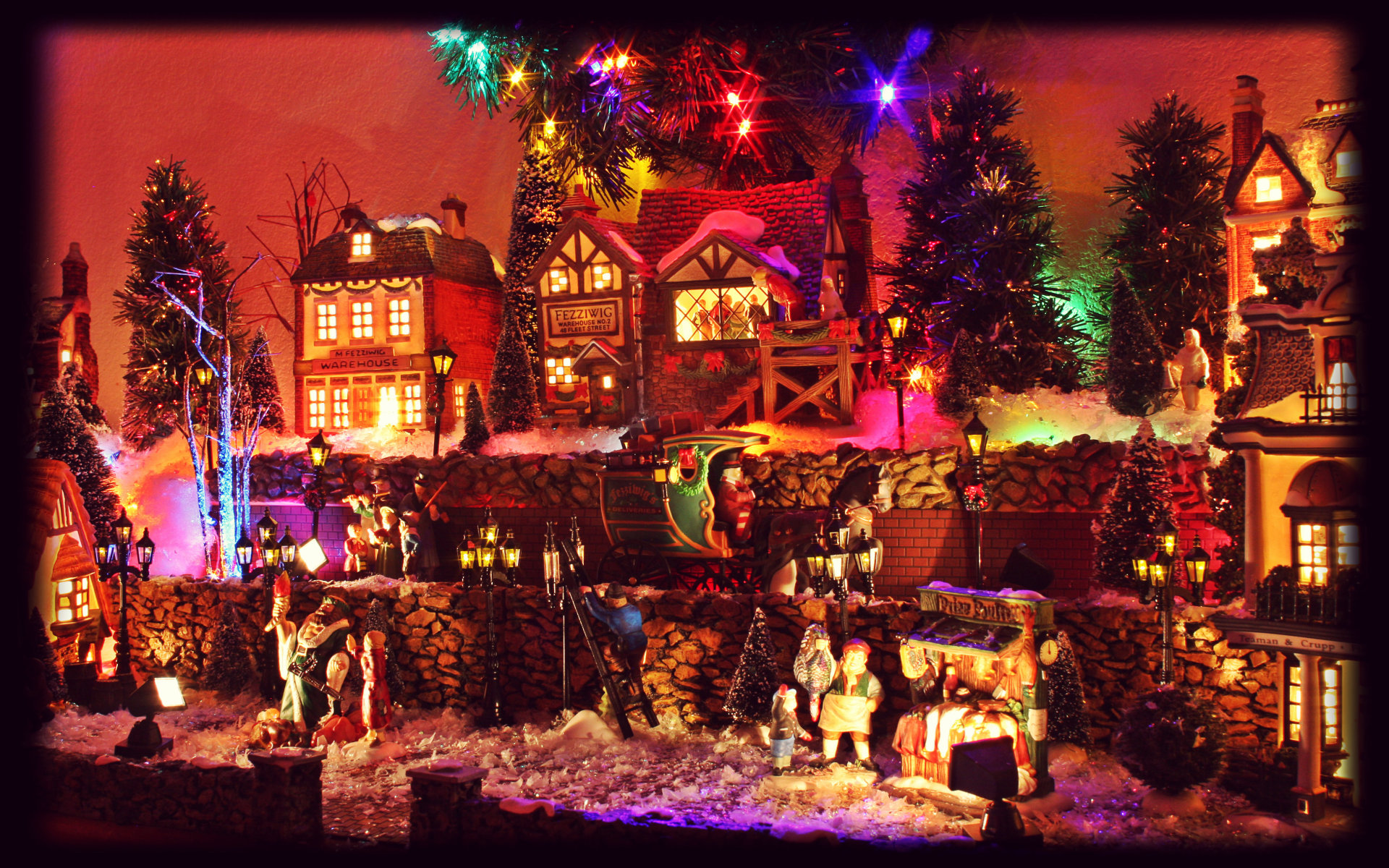 Old England Christmas Village - HD Wallpaper 