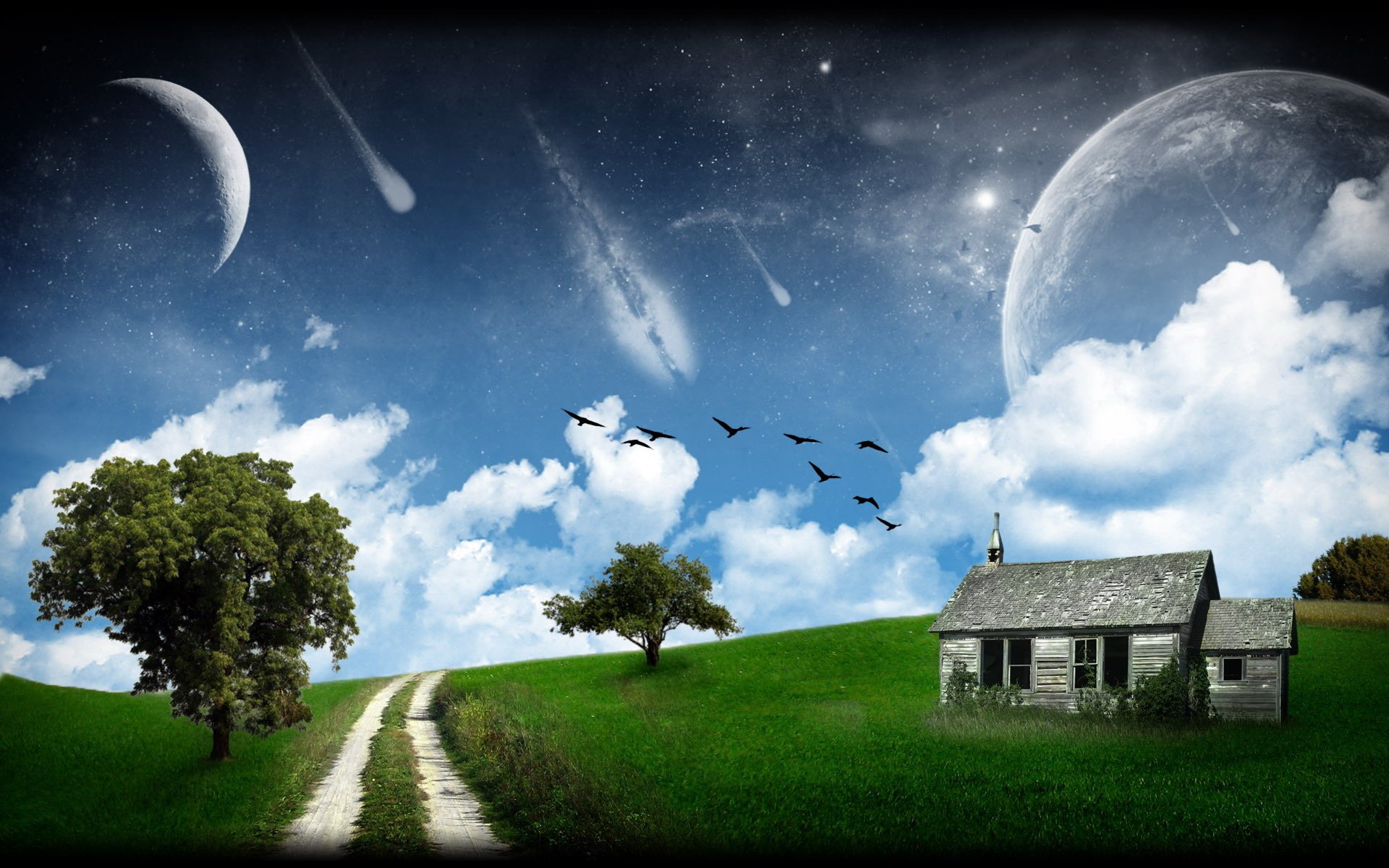Farm Scene Wallpaper - 1920x1200 Wallpaper - teahub.io