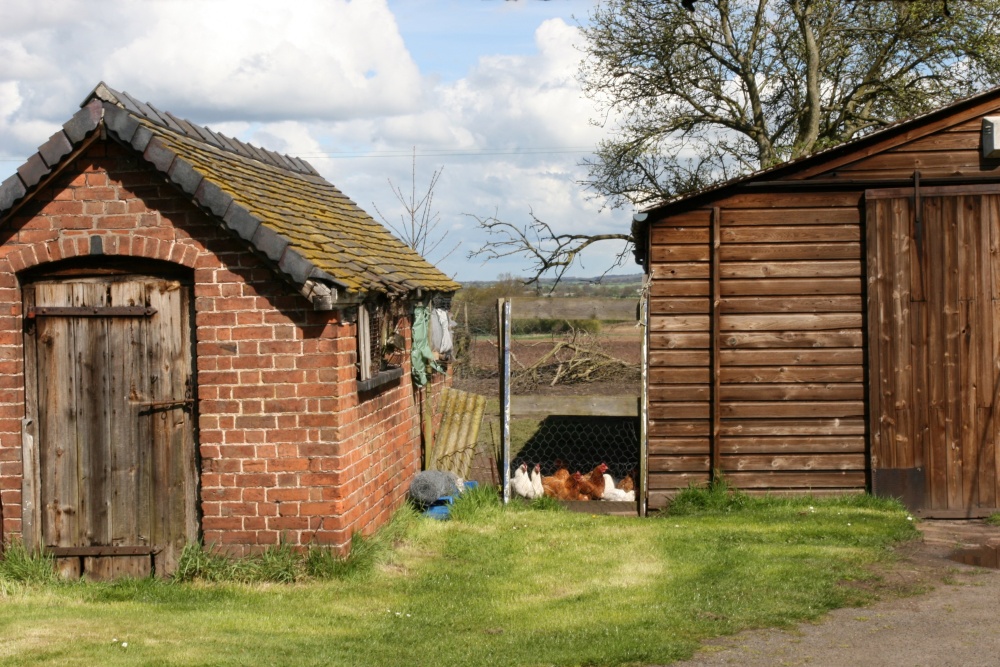 Hodnet Farm Scene - Shed - HD Wallpaper 