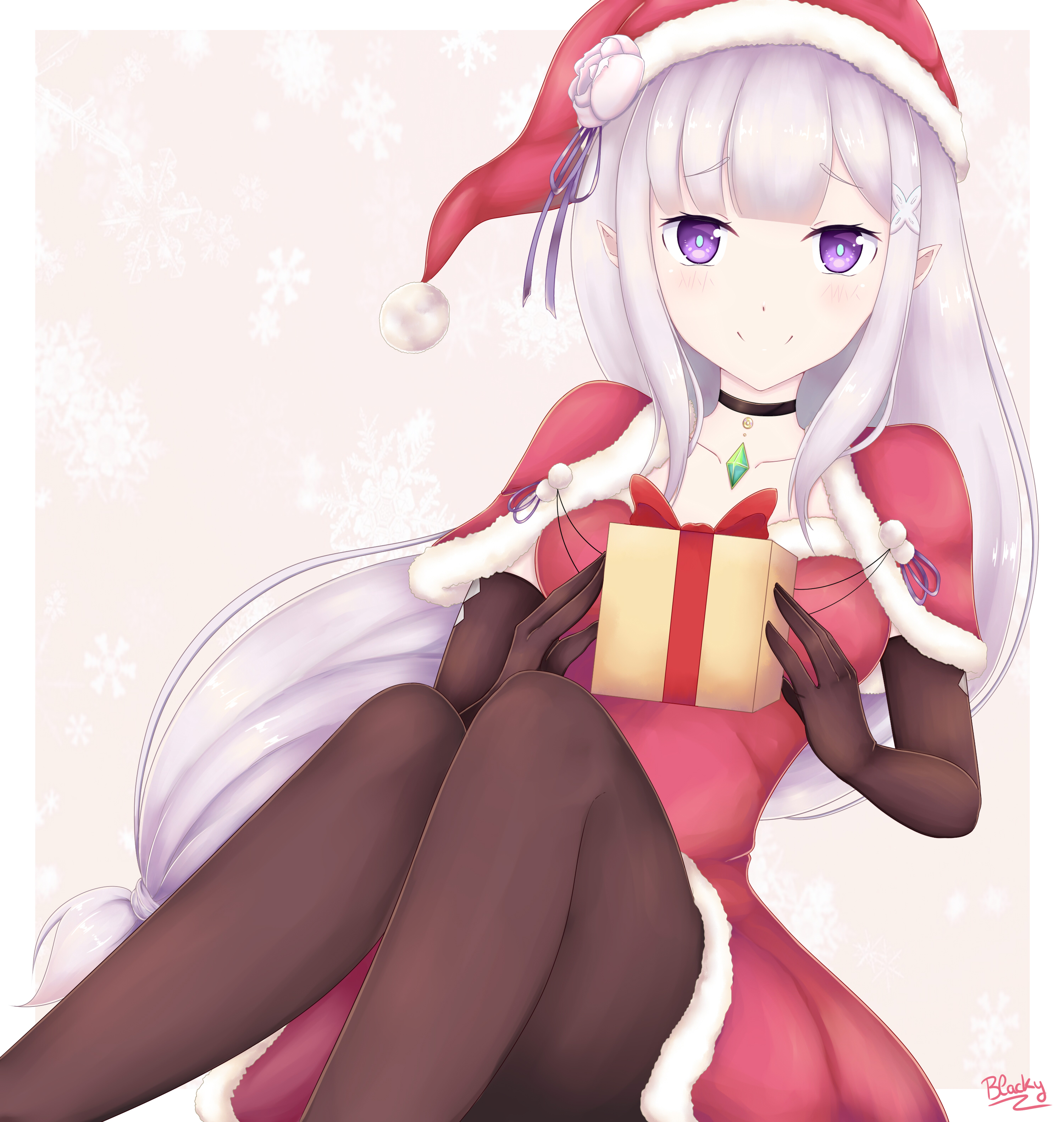 Anime Girl Christmas Gift - HD Wallpaper 