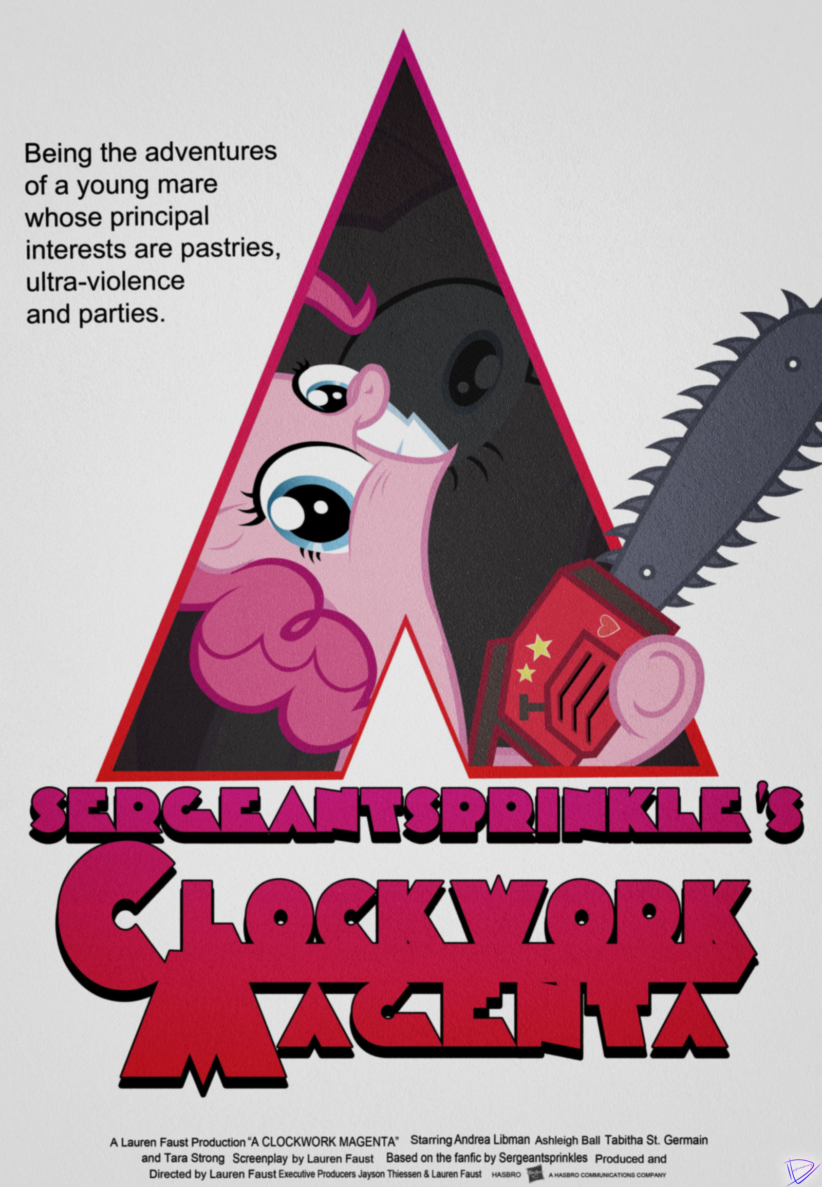 Triangular Clipart Clockwork Orange - My Little Pony Movie Poster Funny - HD Wallpaper 