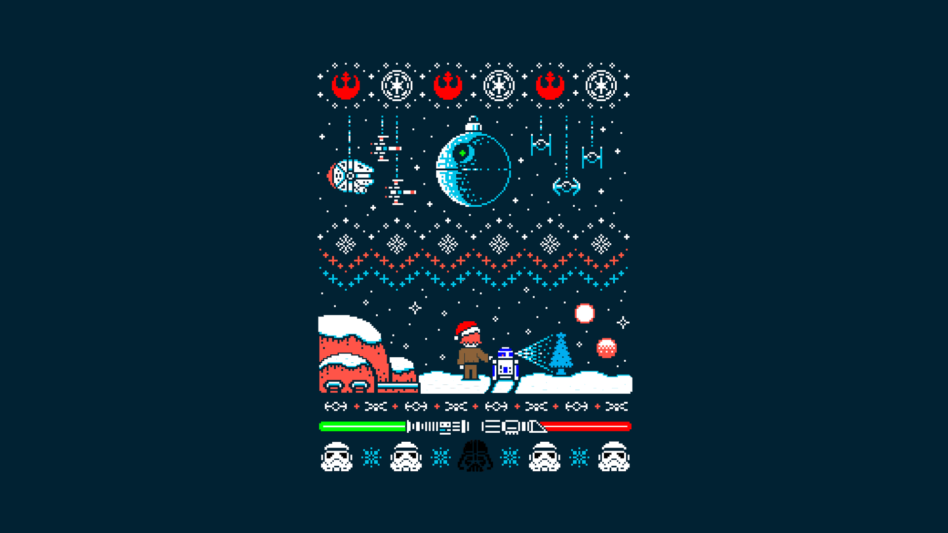 Star Wars Ugly Christmas Sweater Designs - HD Wallpaper 