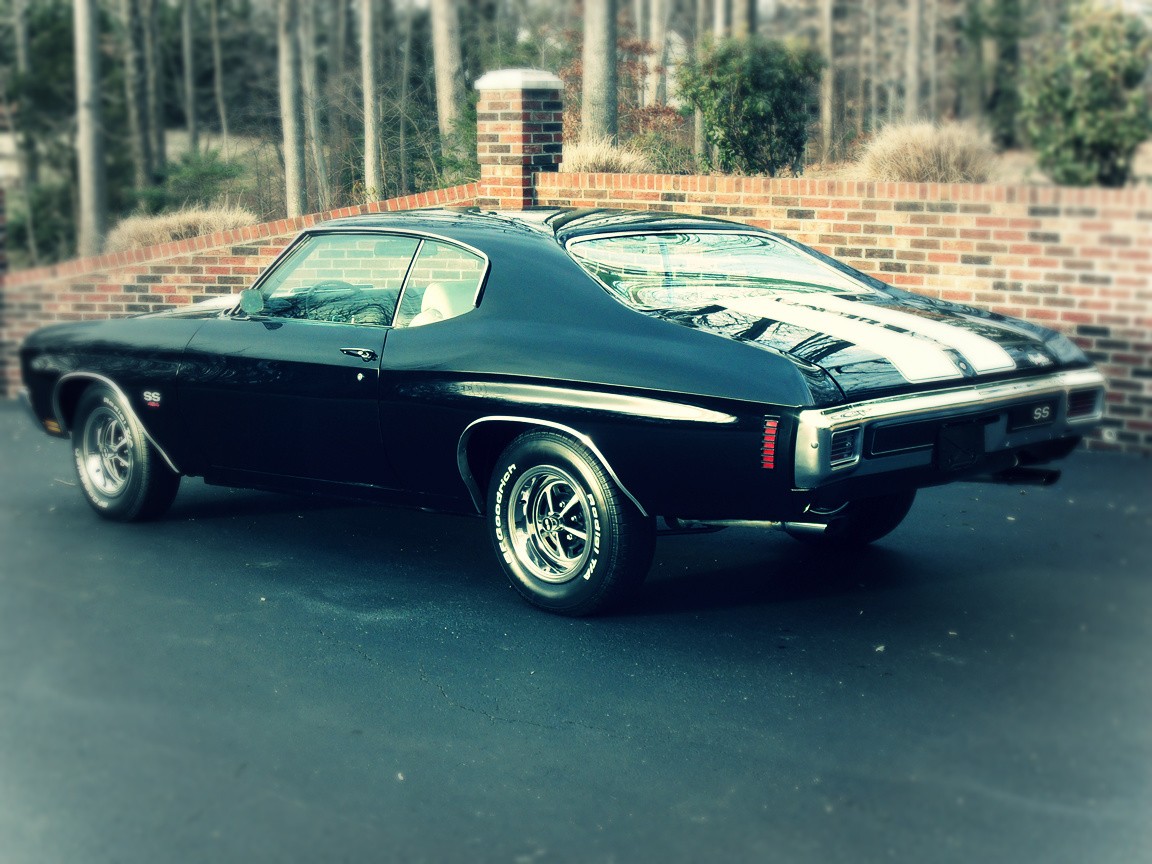 Wallpaper - 1970 Chevelle Ss Black - HD Wallpaper 