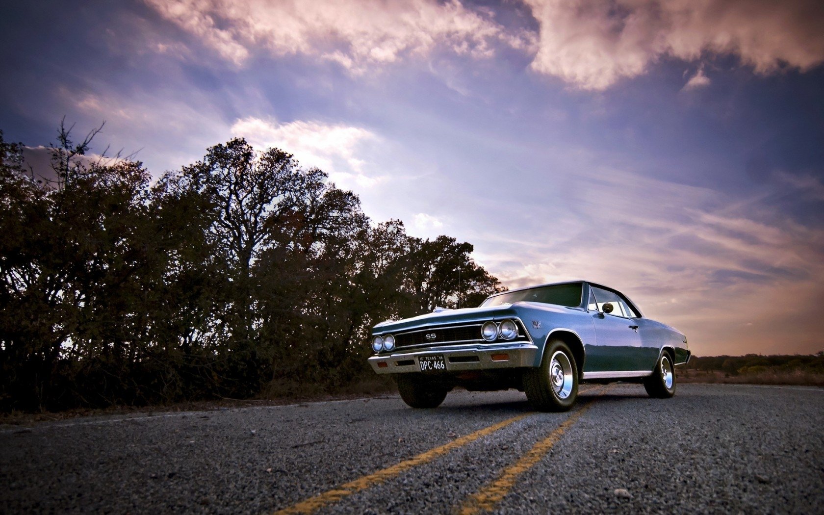 1966 Chevelle Ss 396 Black - HD Wallpaper 