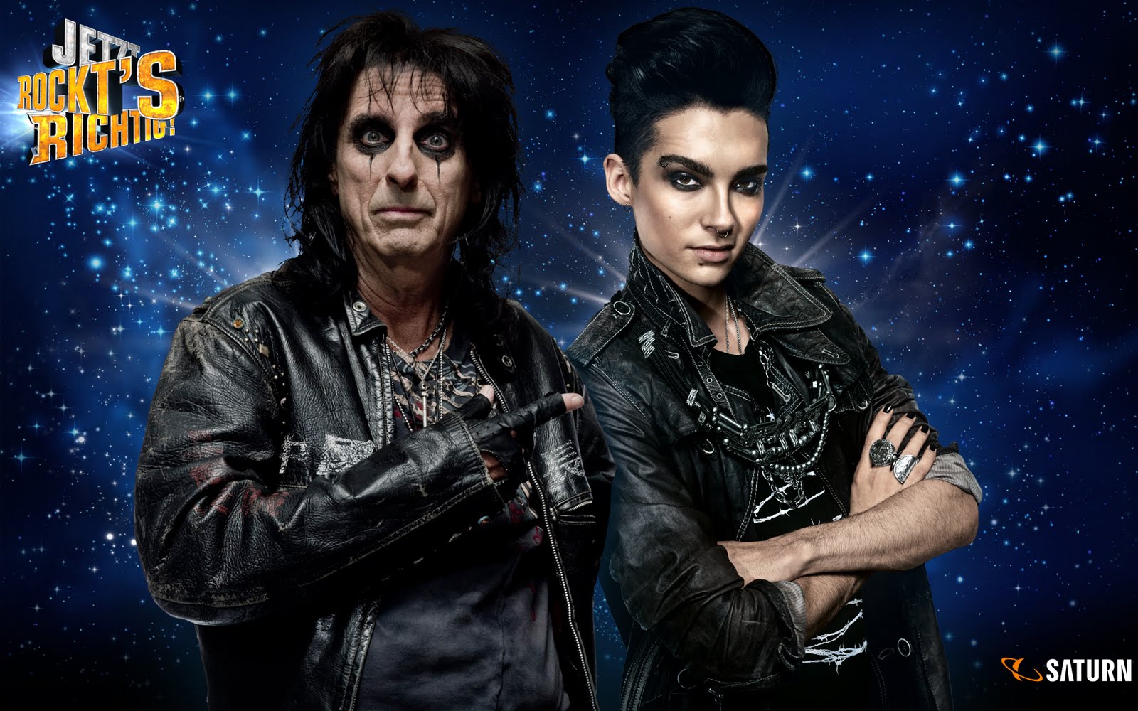 Alice Cooper Wallpaper - Alice Cooper Bill Kaulitz - HD Wallpaper 