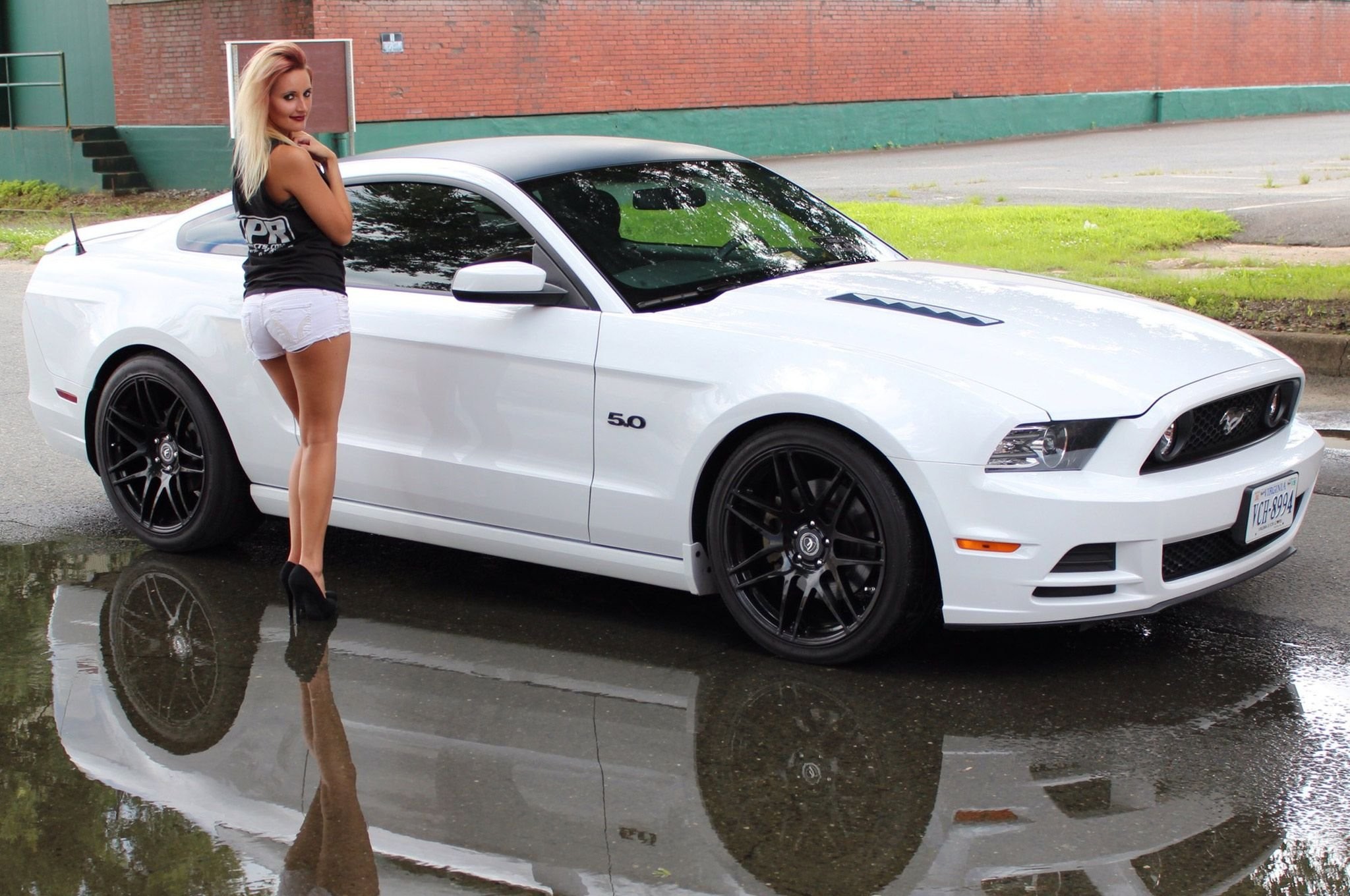 2015 Ford Mustang Supercar Superstreet Ashley Arrington - Super Car Blondie Hot - HD Wallpaper 