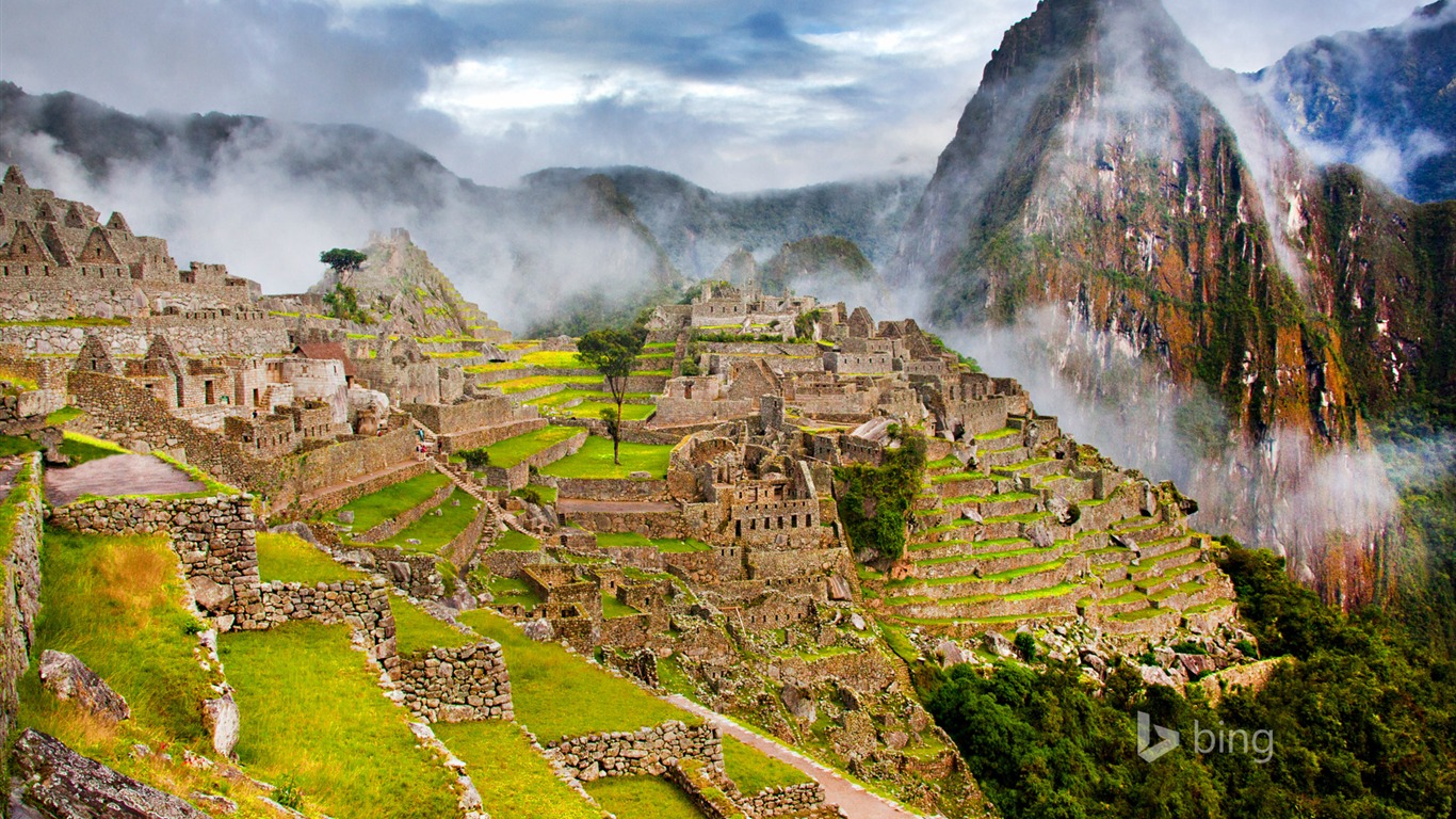 Ruins Of Mayan Civilization-bing Wallpaper2014 - Machu Picchu - HD Wallpaper 