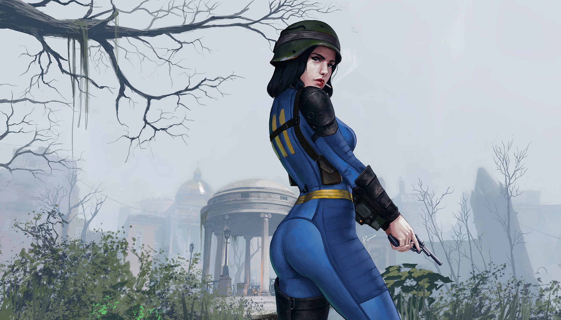 Fallout Female Sole Survivor - HD Wallpaper 