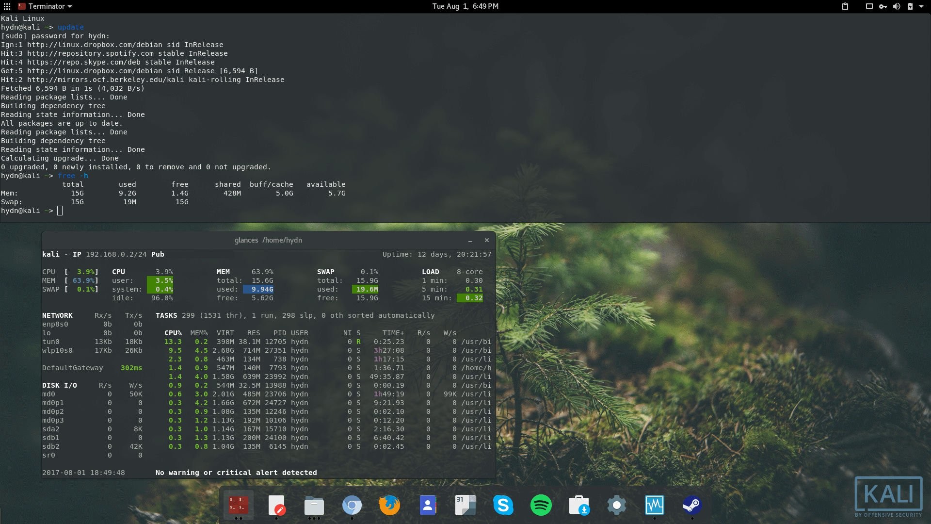 Kali Linux Gnome Desktop - Kali Linux - HD Wallpaper 