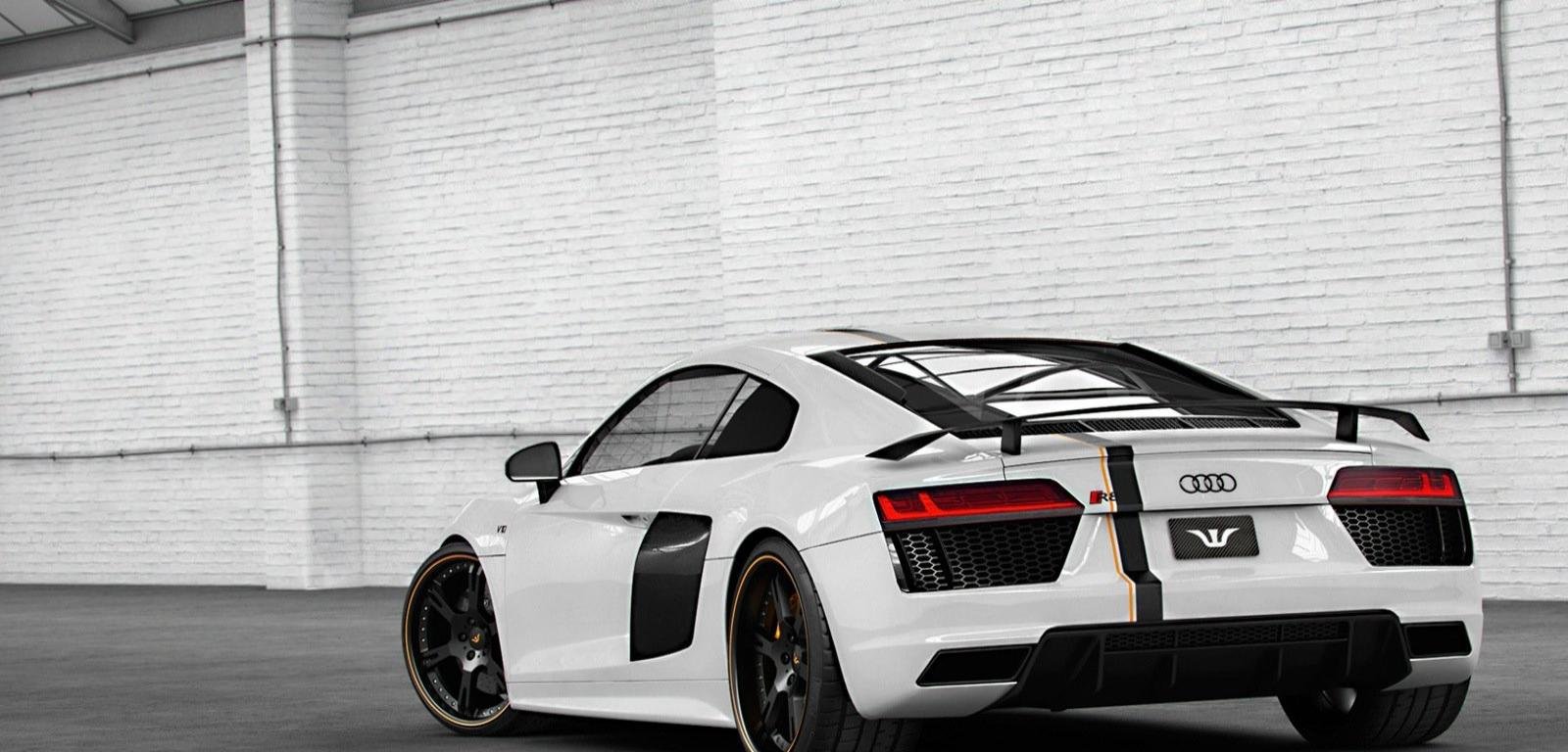 Free Download Audi R8 Wallpaper Id - White Audi R8 2018 - HD Wallpaper 