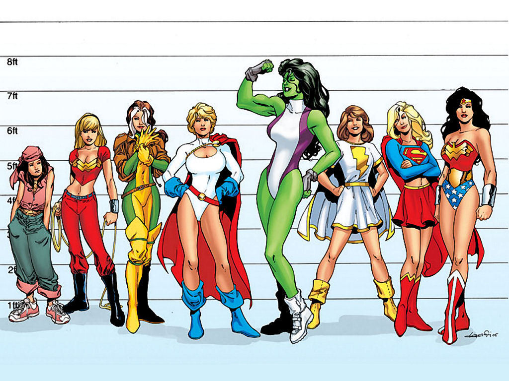 Marvel & Dc Femmes - Comic Heroines - HD Wallpaper 