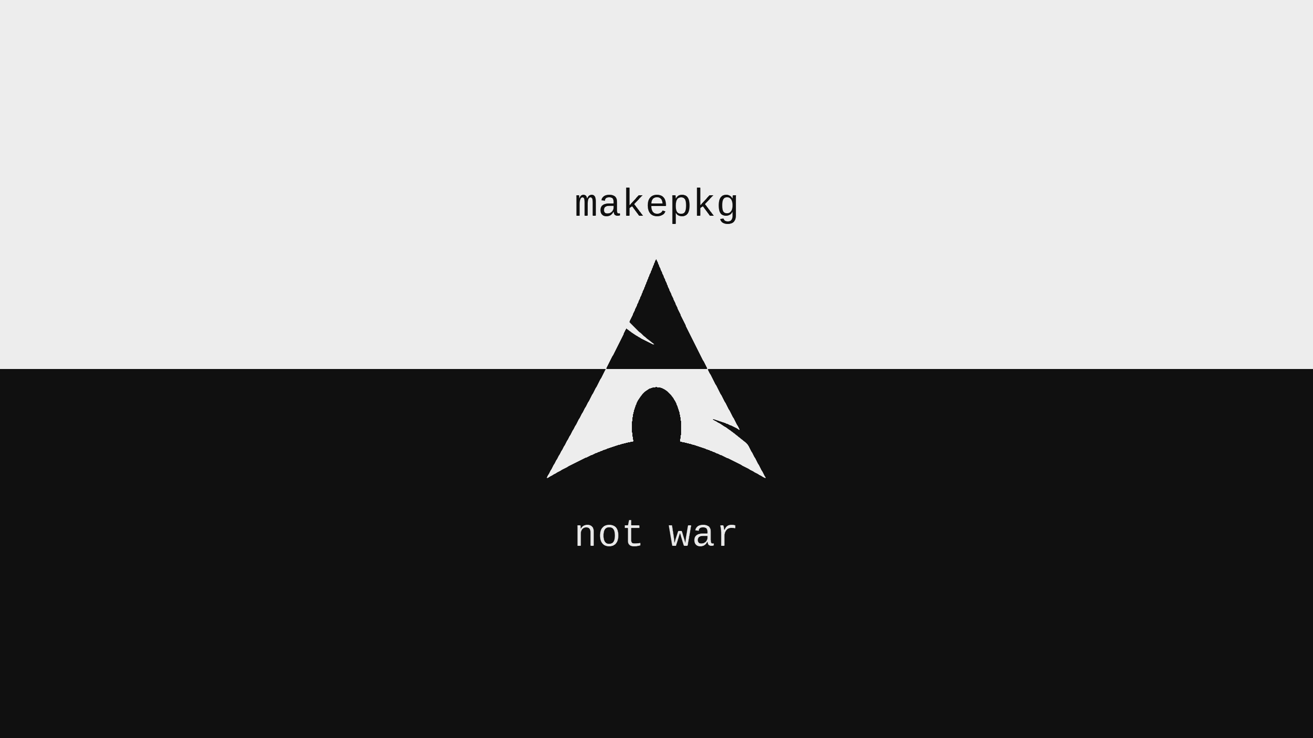 Arch Makepkg Not War - HD Wallpaper 