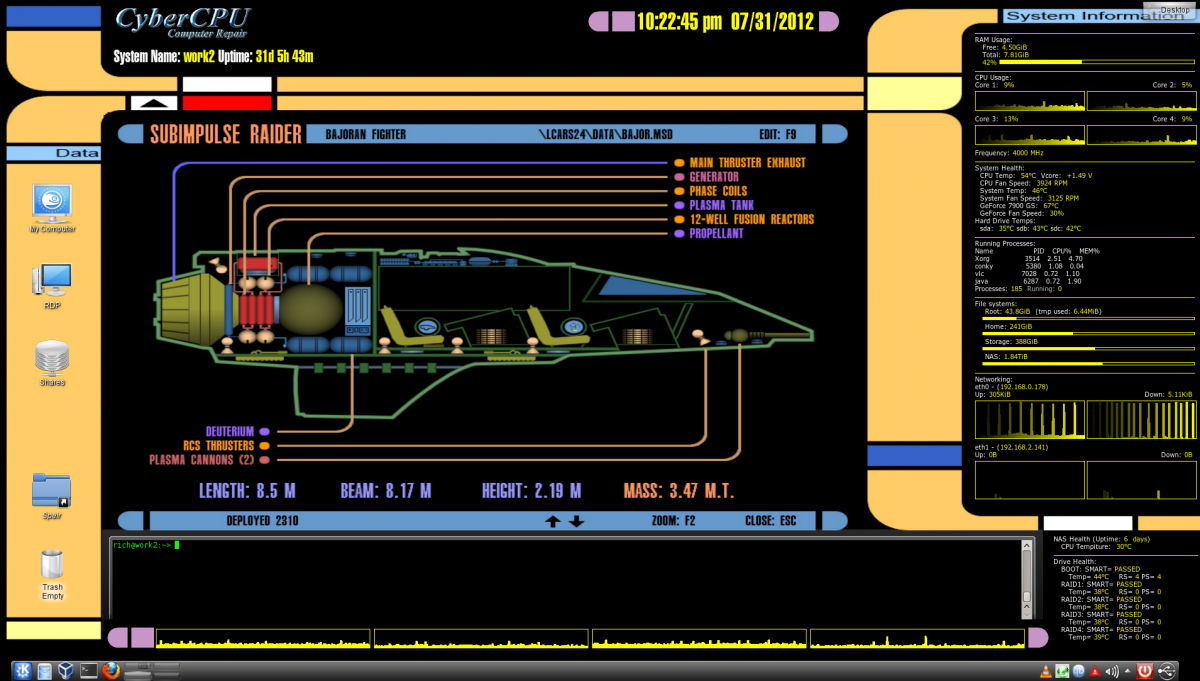 Linux Lcars Desktop Environment - HD Wallpaper 