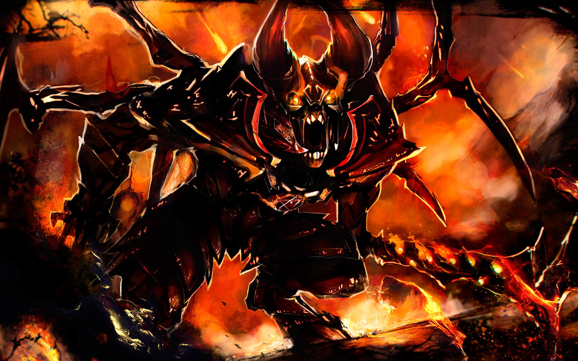 Dota 2 Doom Hd - HD Wallpaper 