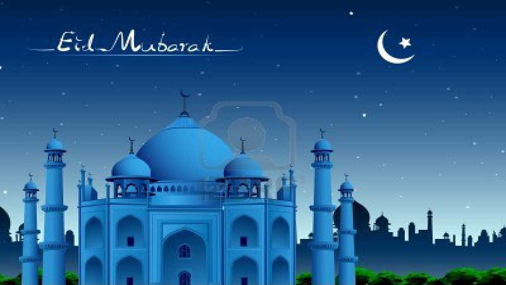 Masjid Vector Background - HD Wallpaper 
