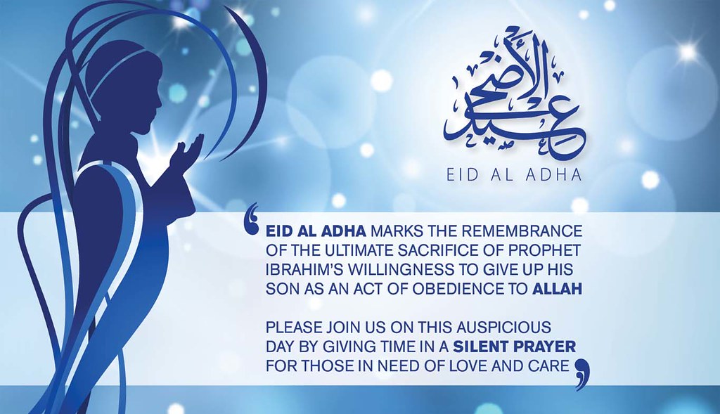 Eid Al Adha Mubarak Hajj Prayer Hd Wallpaper - Graphic Design - HD Wallpaper 