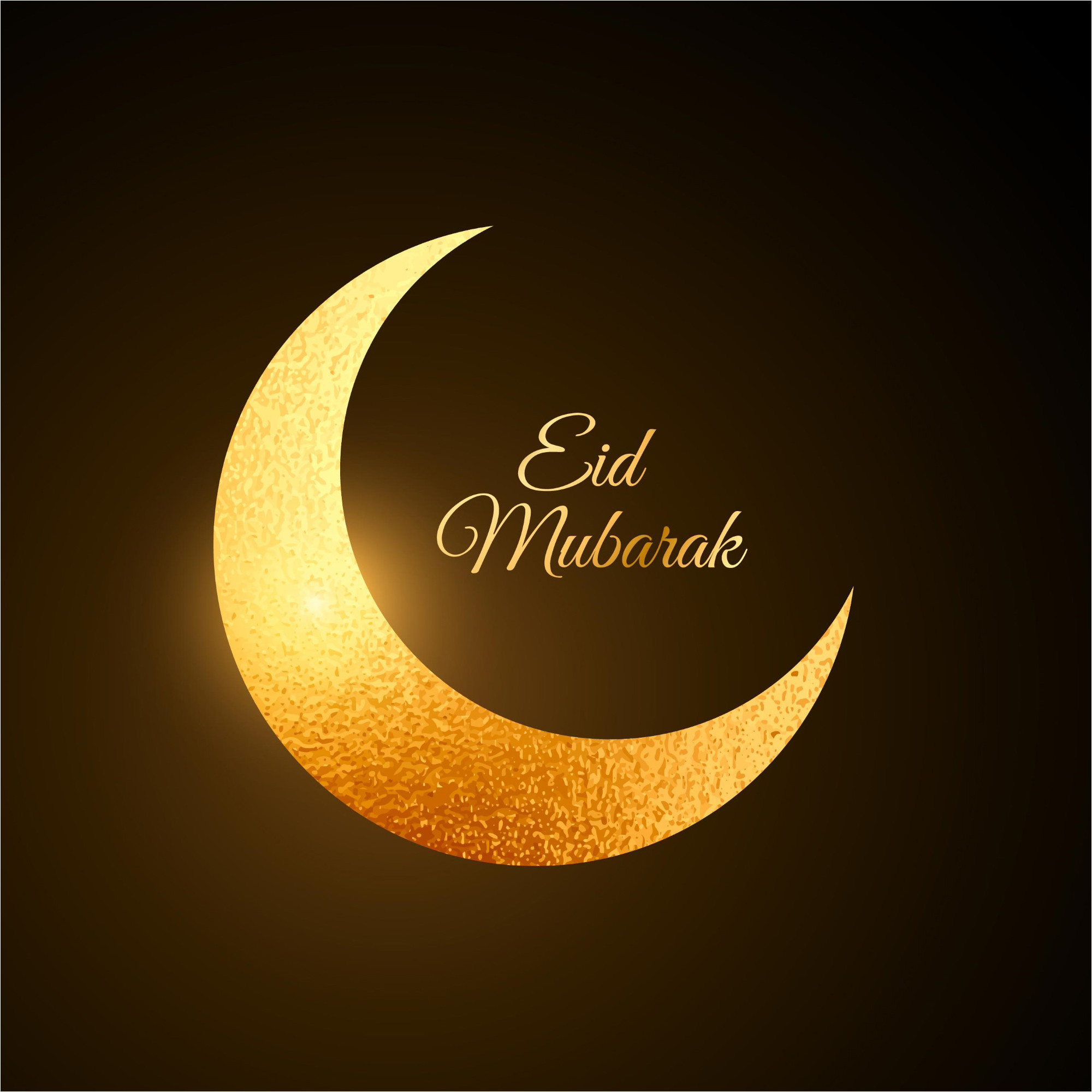 Golden Moon Design Eid Mubarak Wallpaper 017 New Vector - Eid Mubarak Fb Cover - HD Wallpaper 