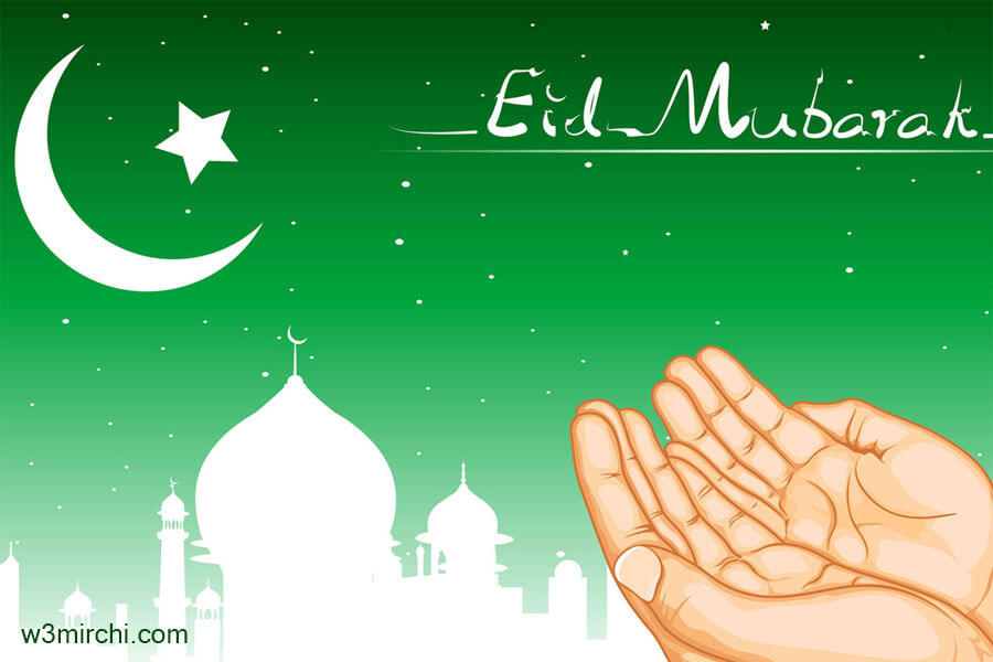 Eid Mubarak 2 Line Shayari - HD Wallpaper 