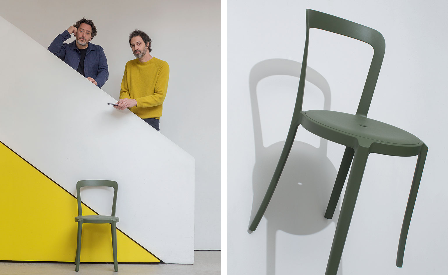 Jay Osgerby And Edward Barber With The On And On - Barber And Osgerby Chair - HD Wallpaper 