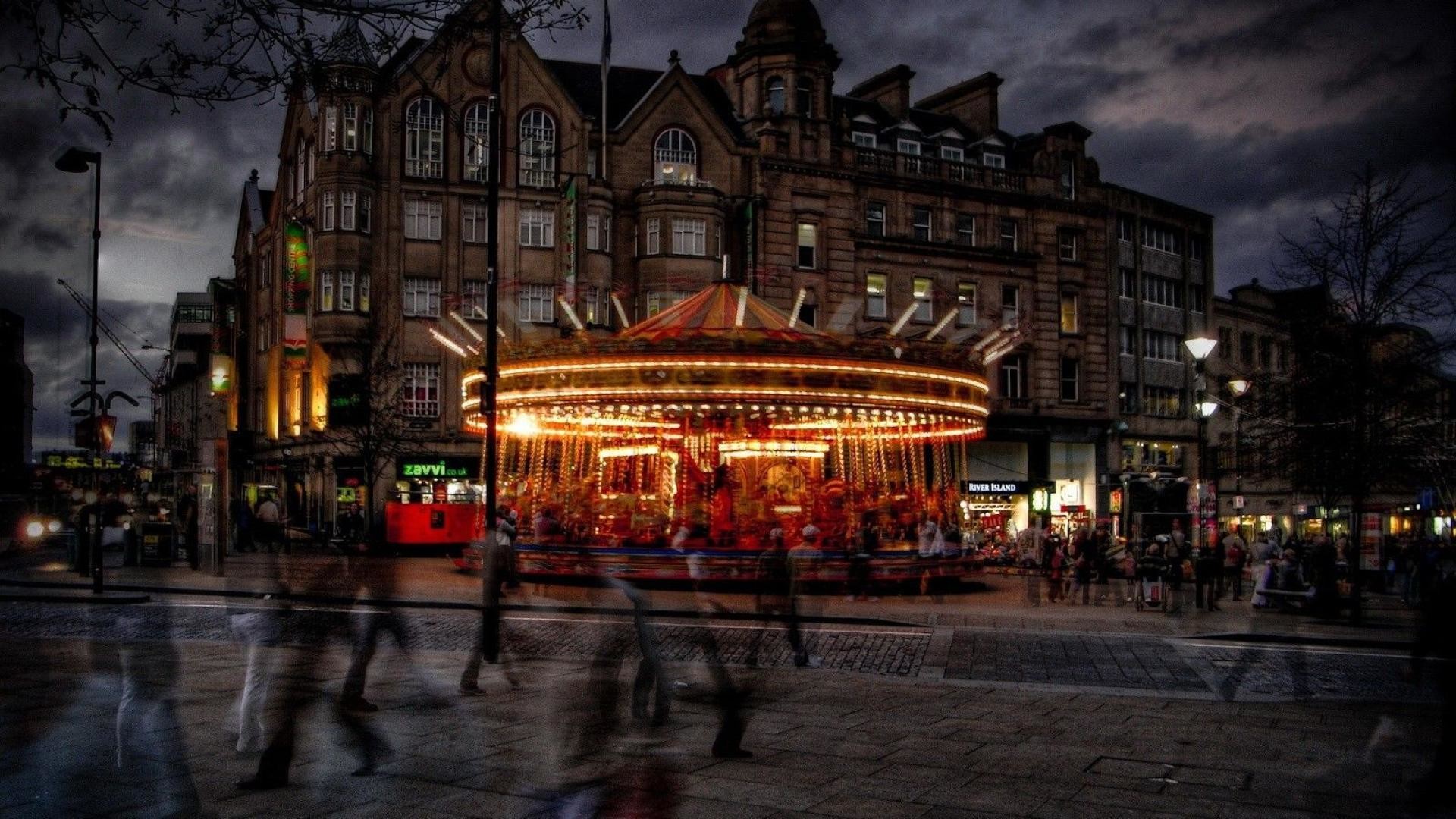 Hd Merry Go Round In Sheffield Engl Hdr Wallpaper - Merry Go Round Hd - HD Wallpaper 