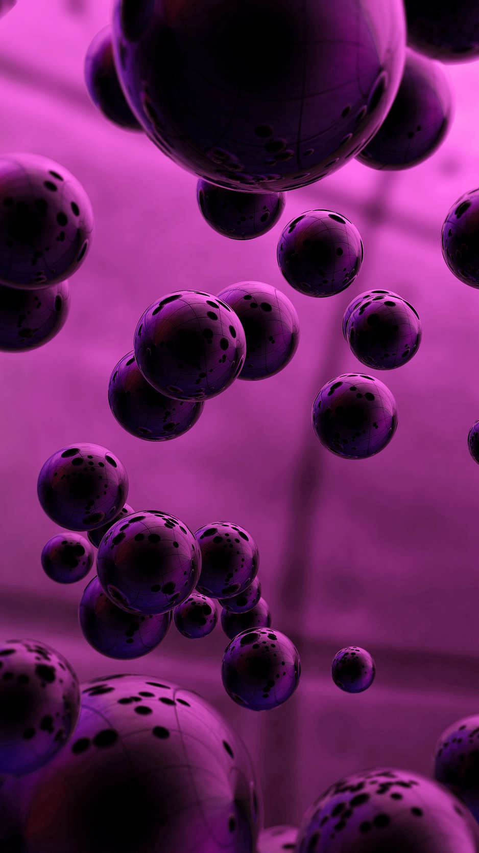 Wallpaper Balls, Spheres, 3d, Purple, Round - 3d Purple Ball Background - HD Wallpaper 