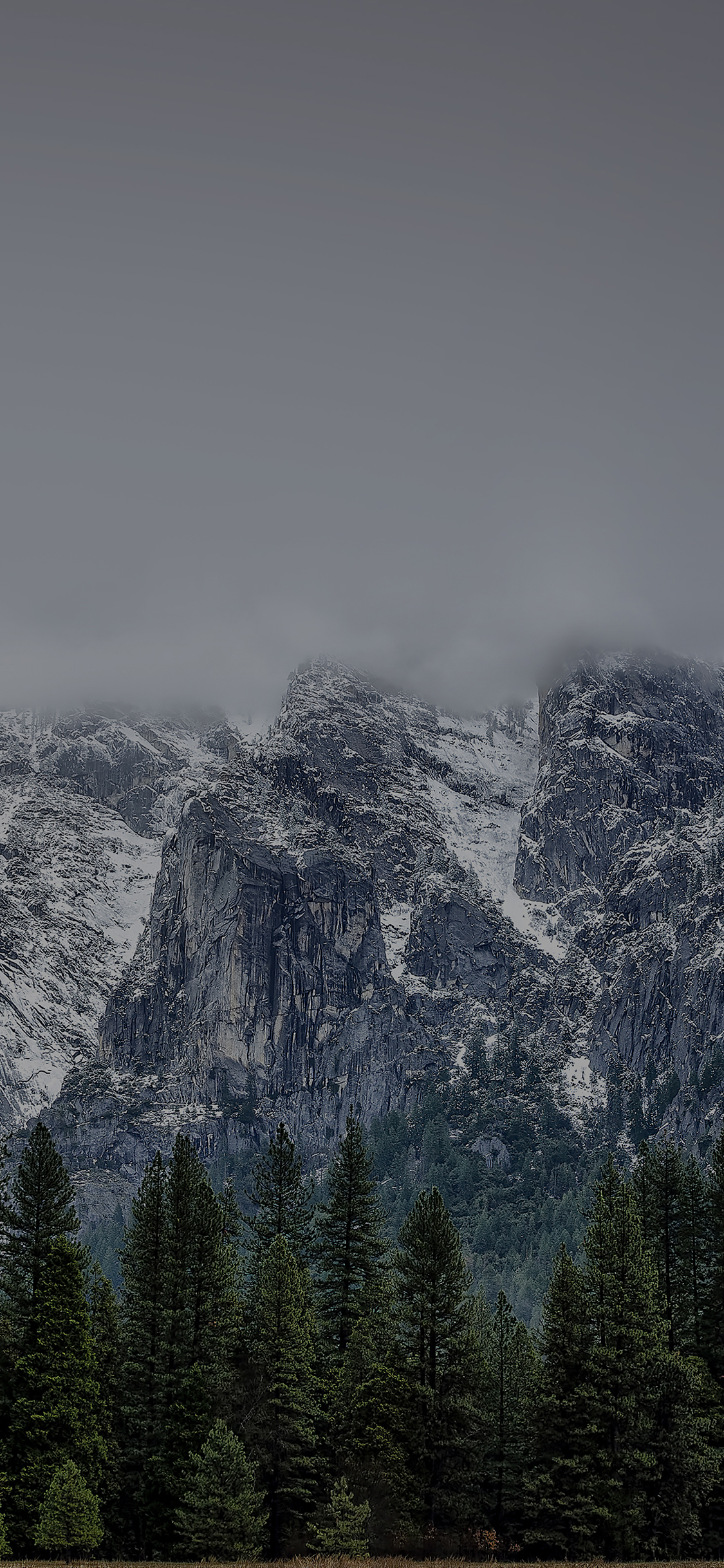 Com Apple Iphone Wallpaper Mf47 Yosemite Coming Dark - Snowy Mountain Wallpaper Hd Iphone X - HD Wallpaper 