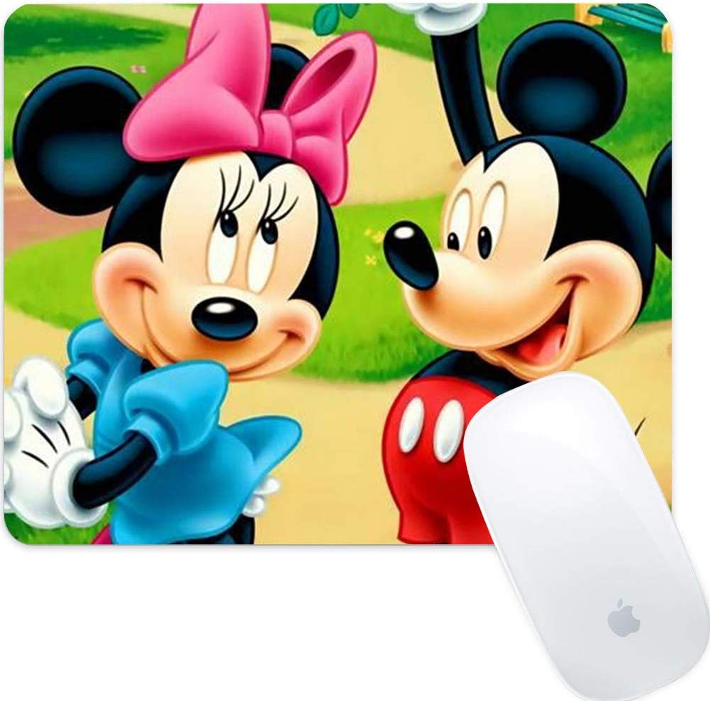 Disney Collection Love Mickey Minnie Wallpaper Square - Mickey And Minnie Round - HD Wallpaper 