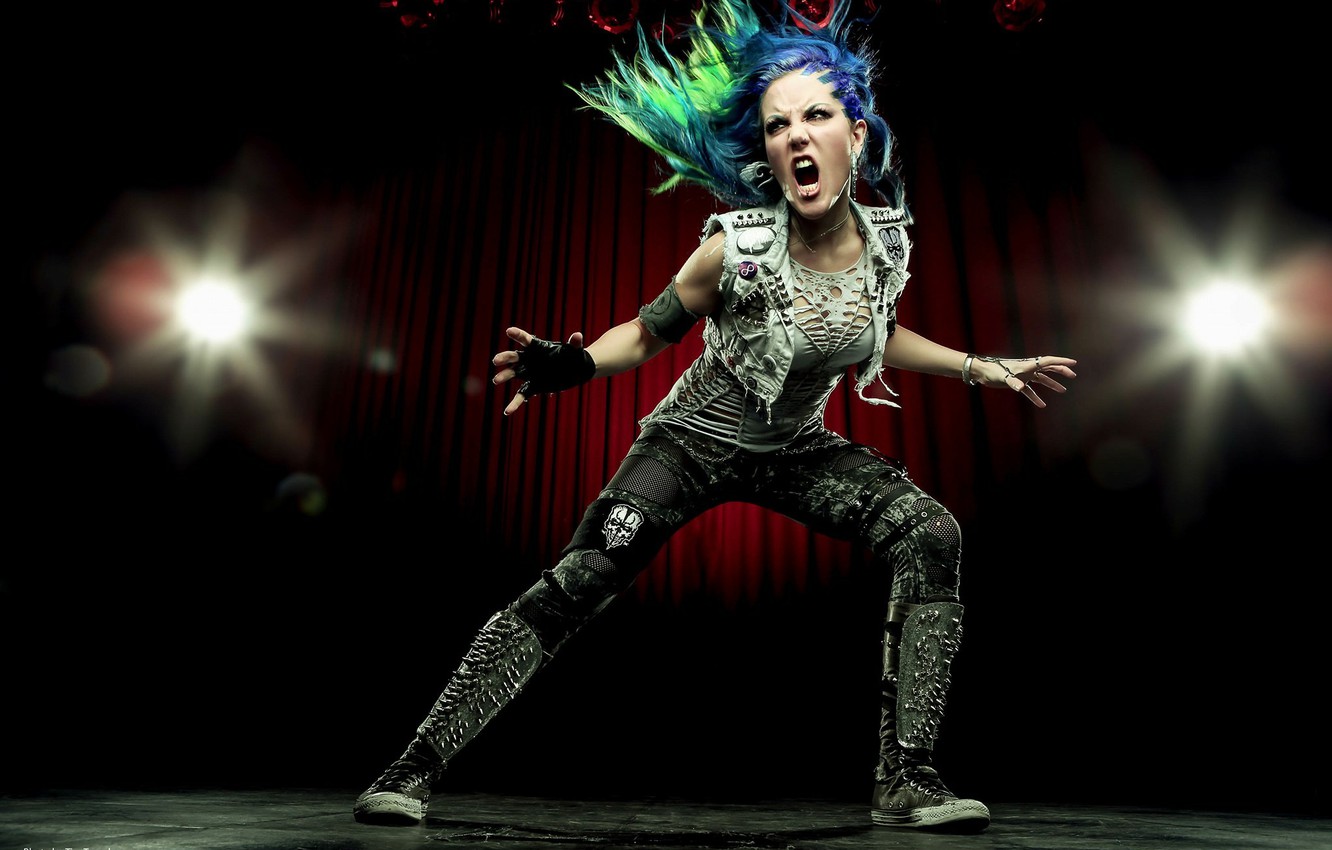 Photo Wallpaper Singer, Pose, Arch Enemy, Alissa White-gluz - Alissa White Glue Arch Enemy - HD Wallpaper 