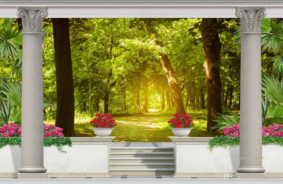Pillar Garden - HD Wallpaper 