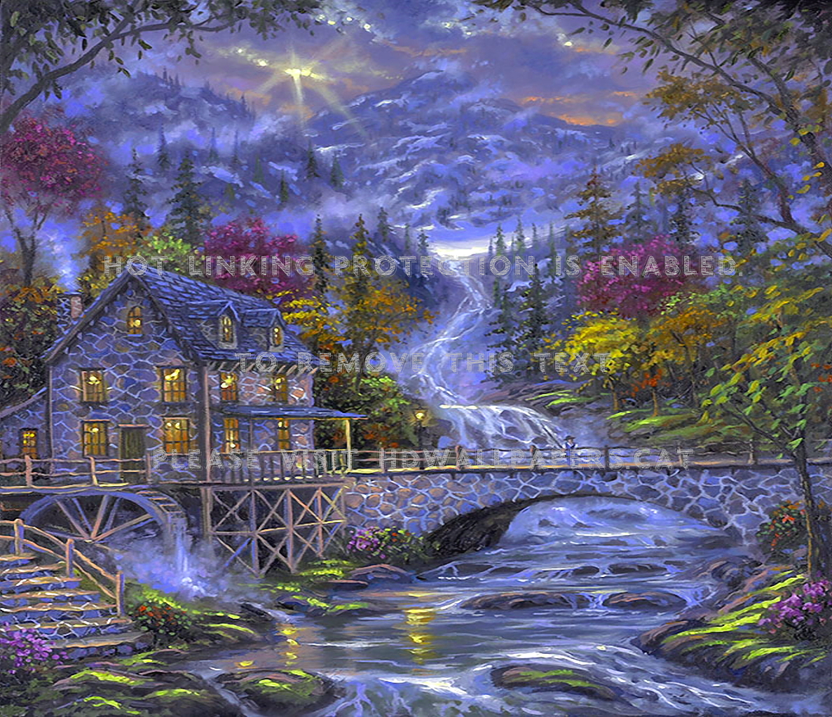 Beautiful Water-wheel Color Nature House - Painting - 1187x1024 Wallpaper - Beautiful Water-wheel Color Nature House - Painting - 1187x1024 Wallpaper -