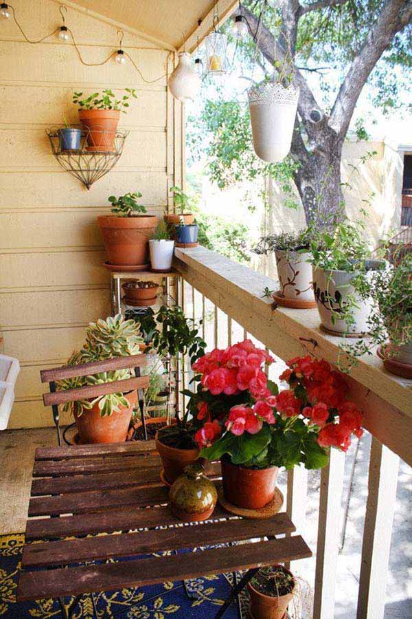 Small Balcony Garden Ideas - Garden In Small Balcony - HD Wallpaper 