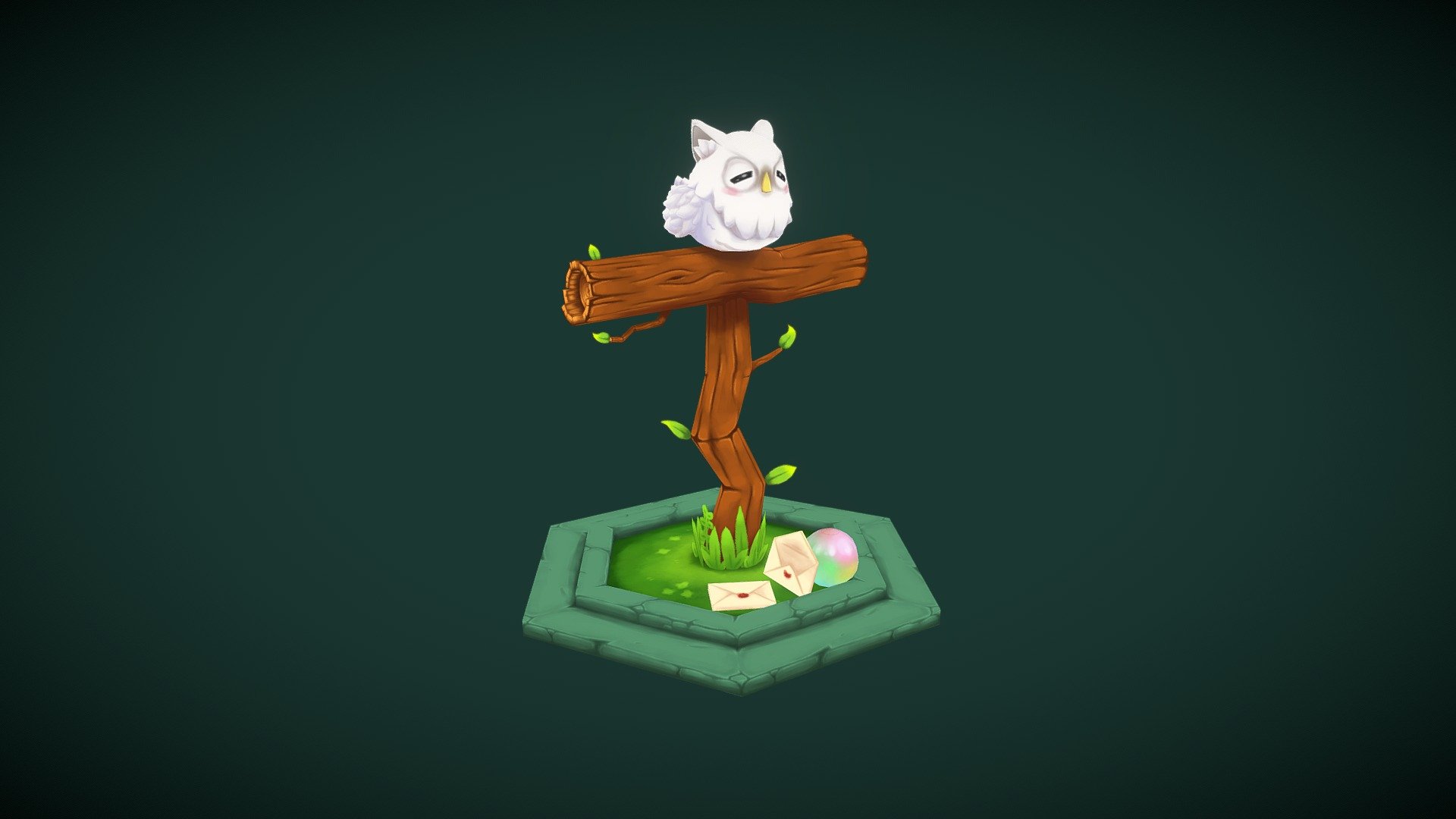 Feh Owl 3d - HD Wallpaper 