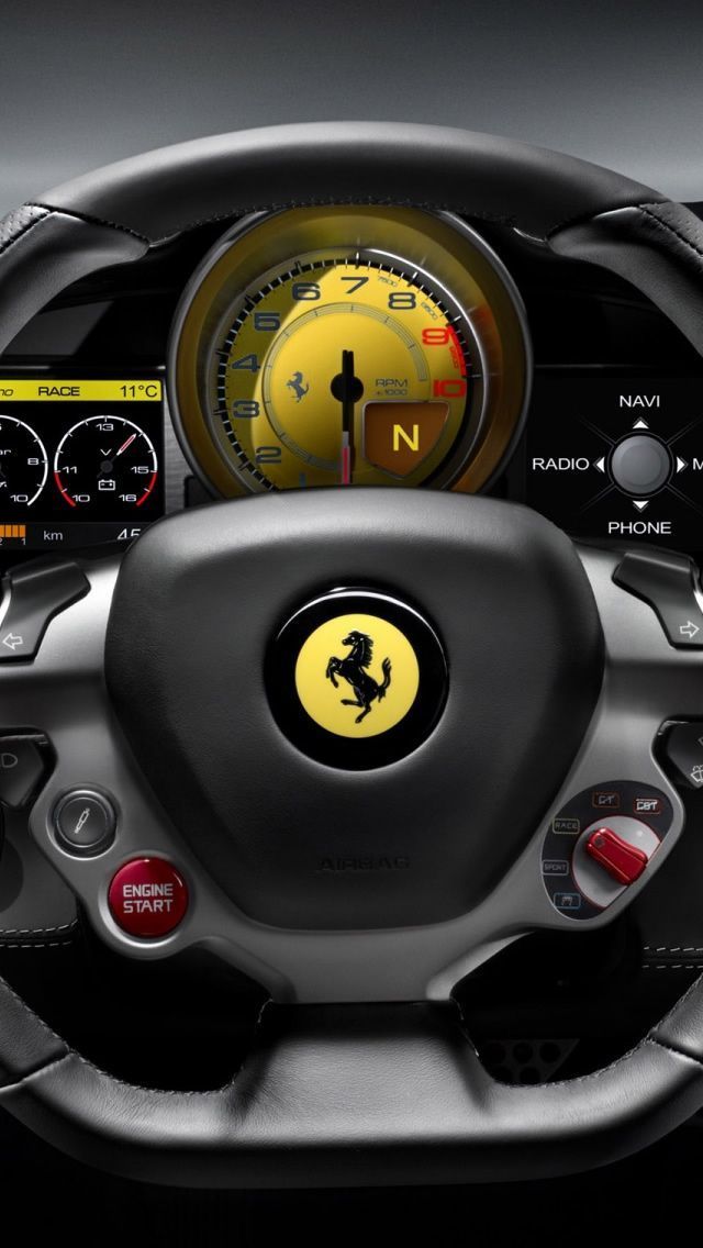 100% Quality Hd - Ferrari Steering Wheel Wallpaper Iphone - HD Wallpaper 