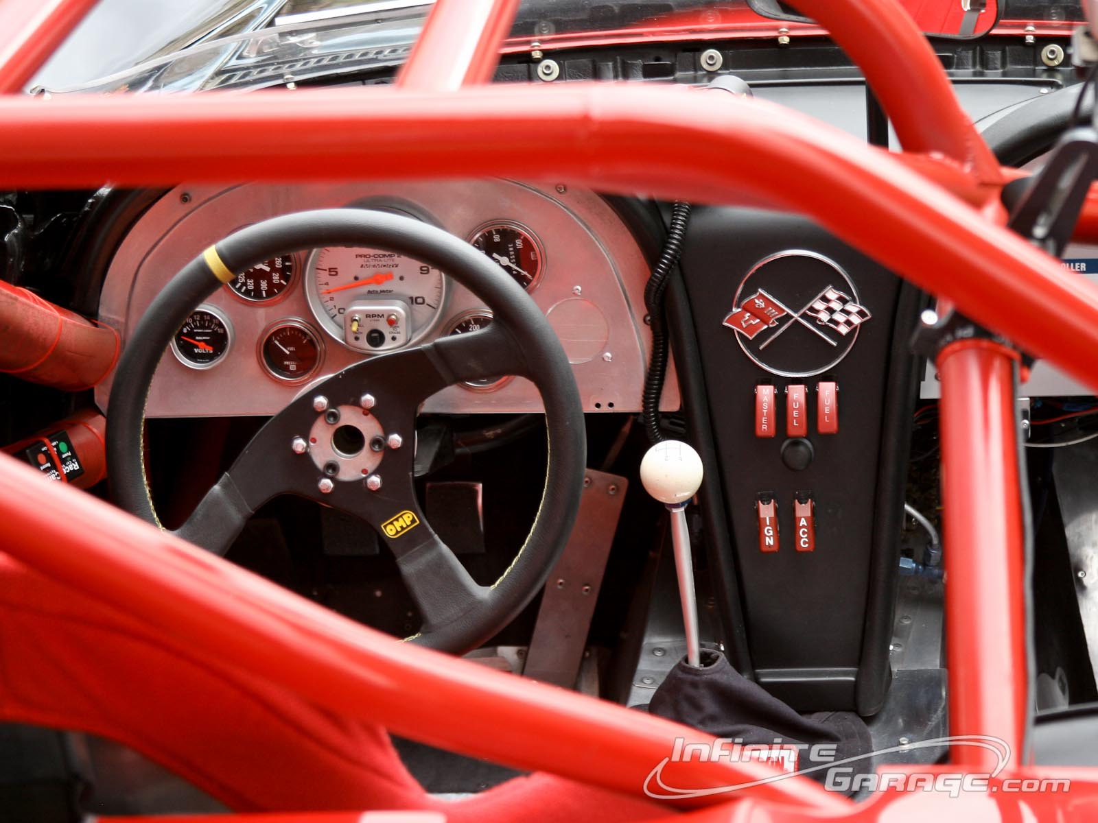 Corvette Racecar Interior - Open-wheel Car - HD Wallpaper 