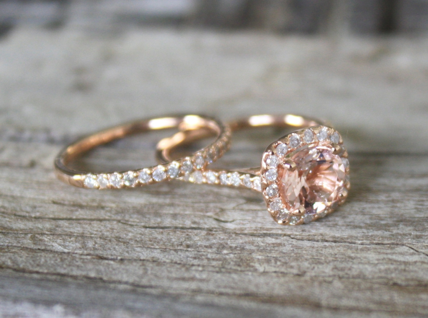 Rose Gold Non Traditional Engagement Rings - HD Wallpaper 