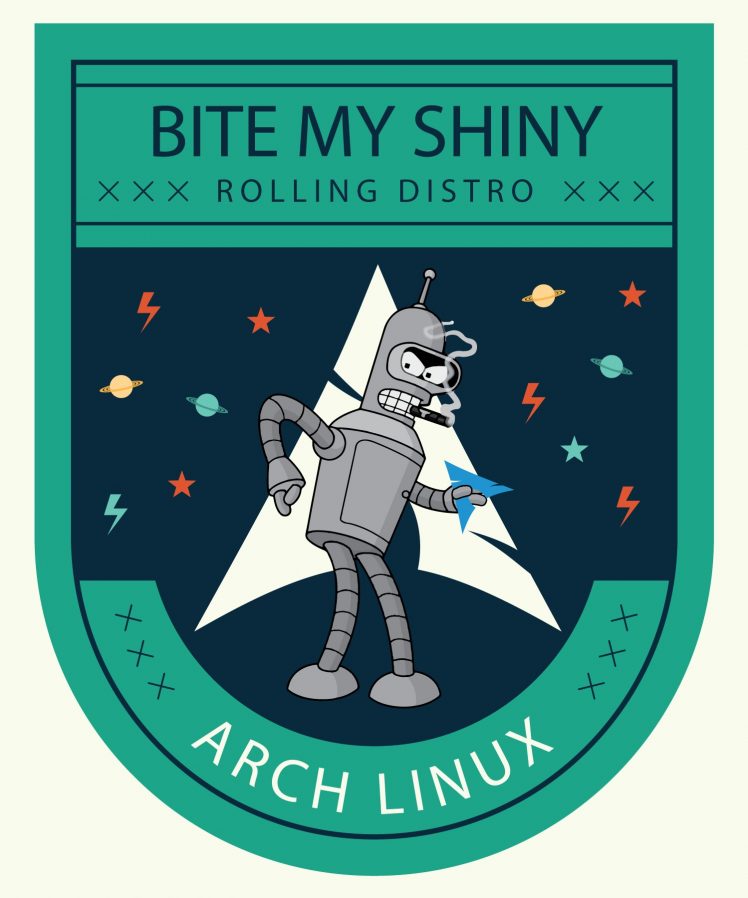 Bender Arch Linux - HD Wallpaper 