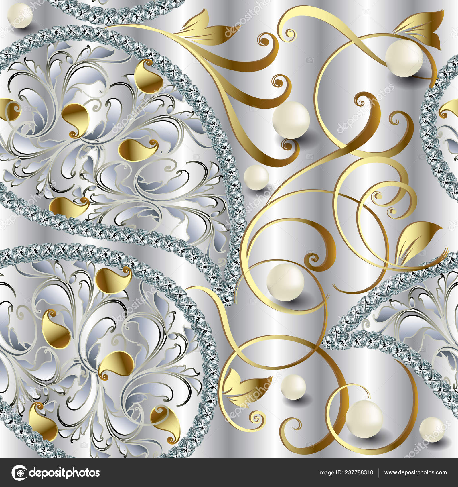 Silver And Gold Wedding - HD Wallpaper 