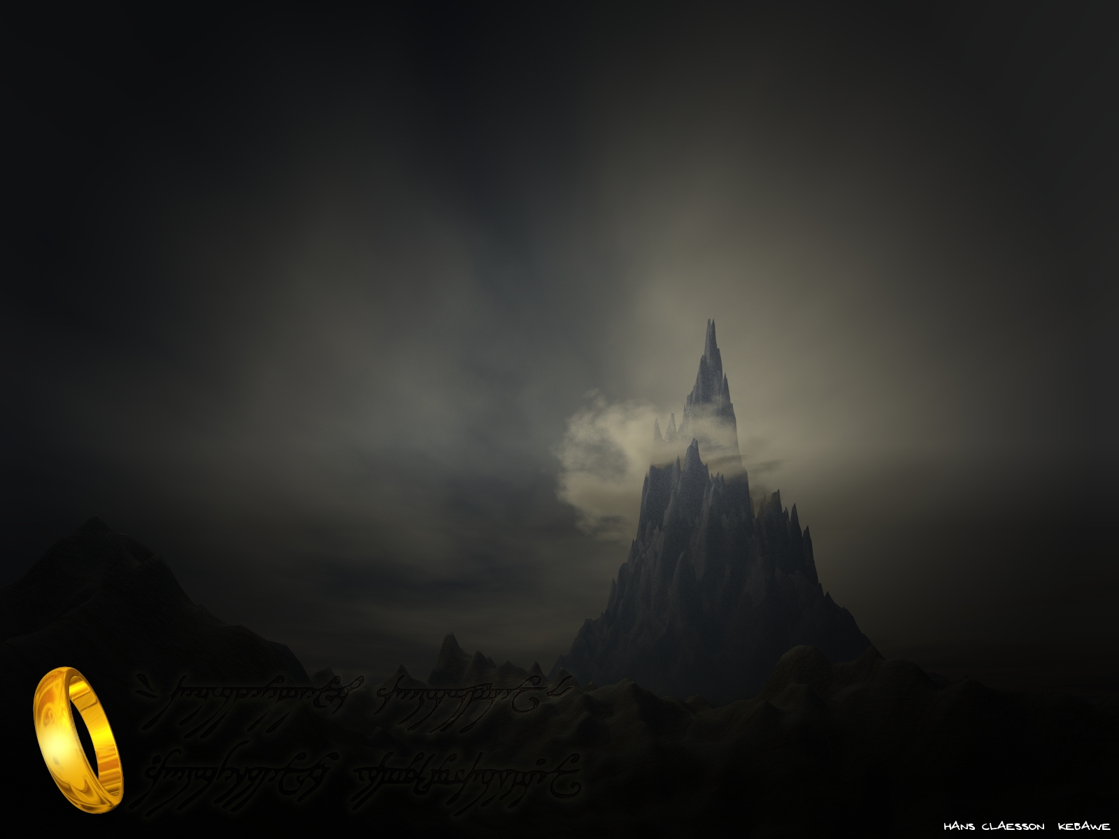 Lord Of The Ring Dark - HD Wallpaper 