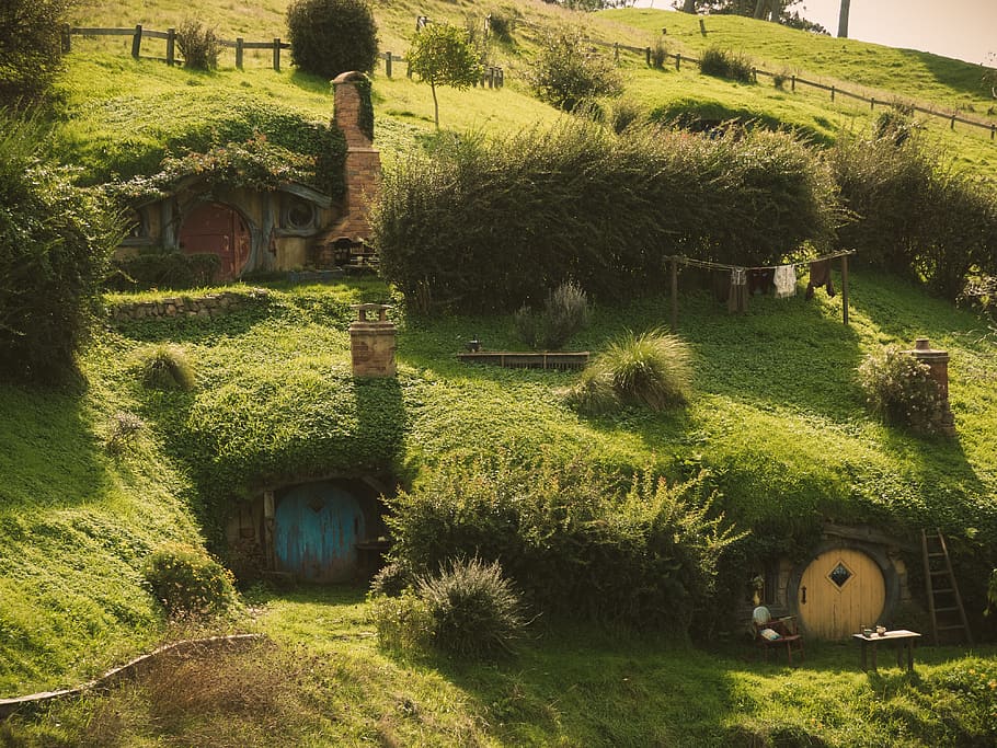 New Zealand, Grass, Hobbit, Movie Set, Shire, Middle - Middle-earth - HD Wallpaper 