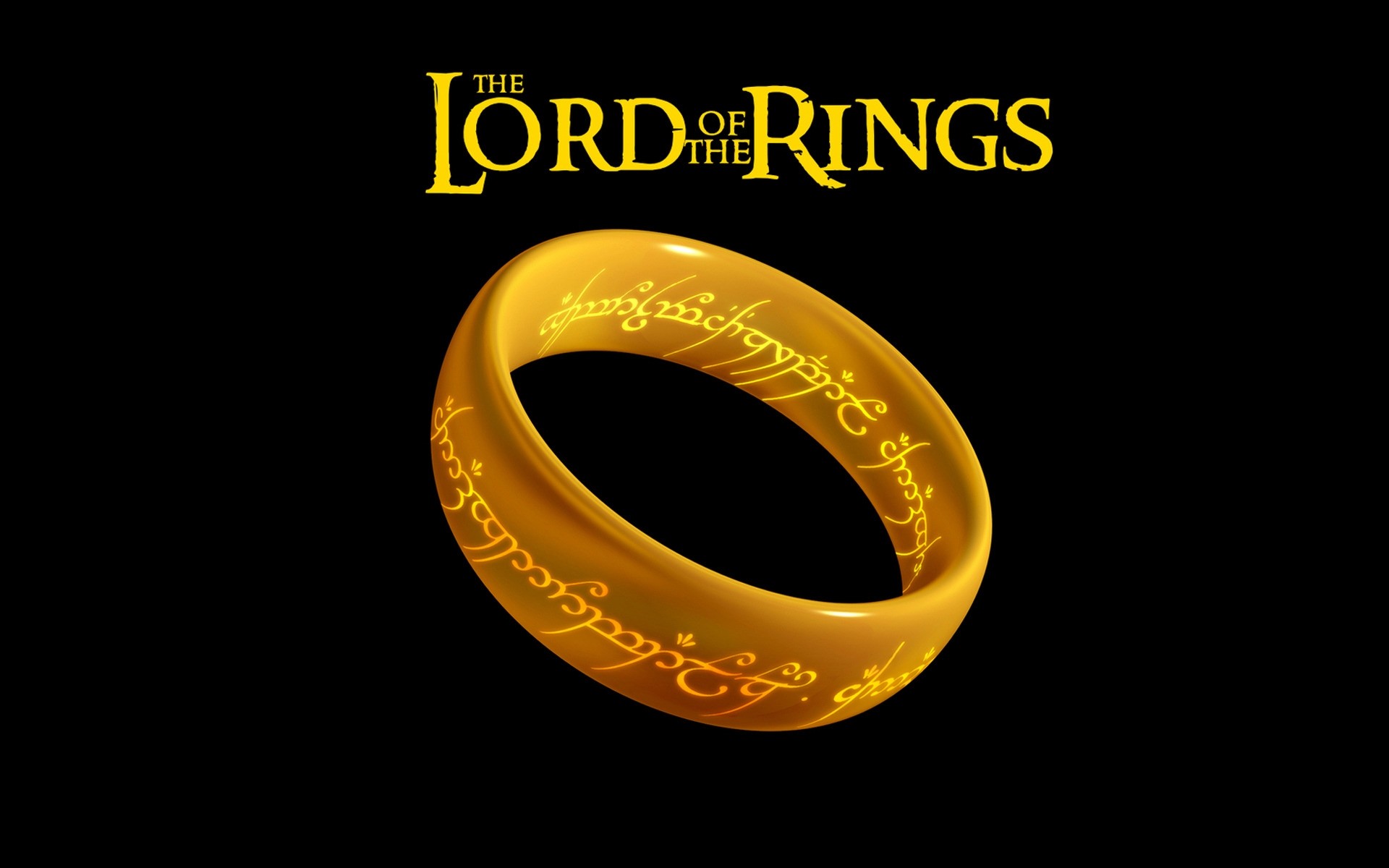 Brands And Logos Desktop Shining Illustration Design - Lord Of The Rings Movie Rings - HD Wallpaper 