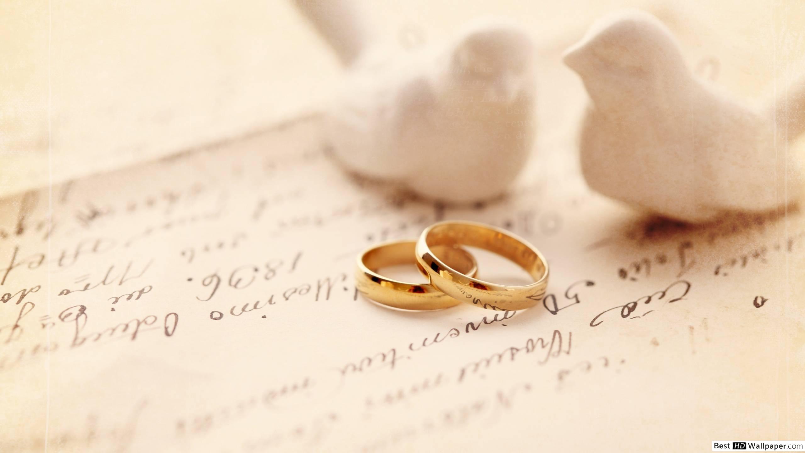 Wedding Ring Background Hd - HD Wallpaper 