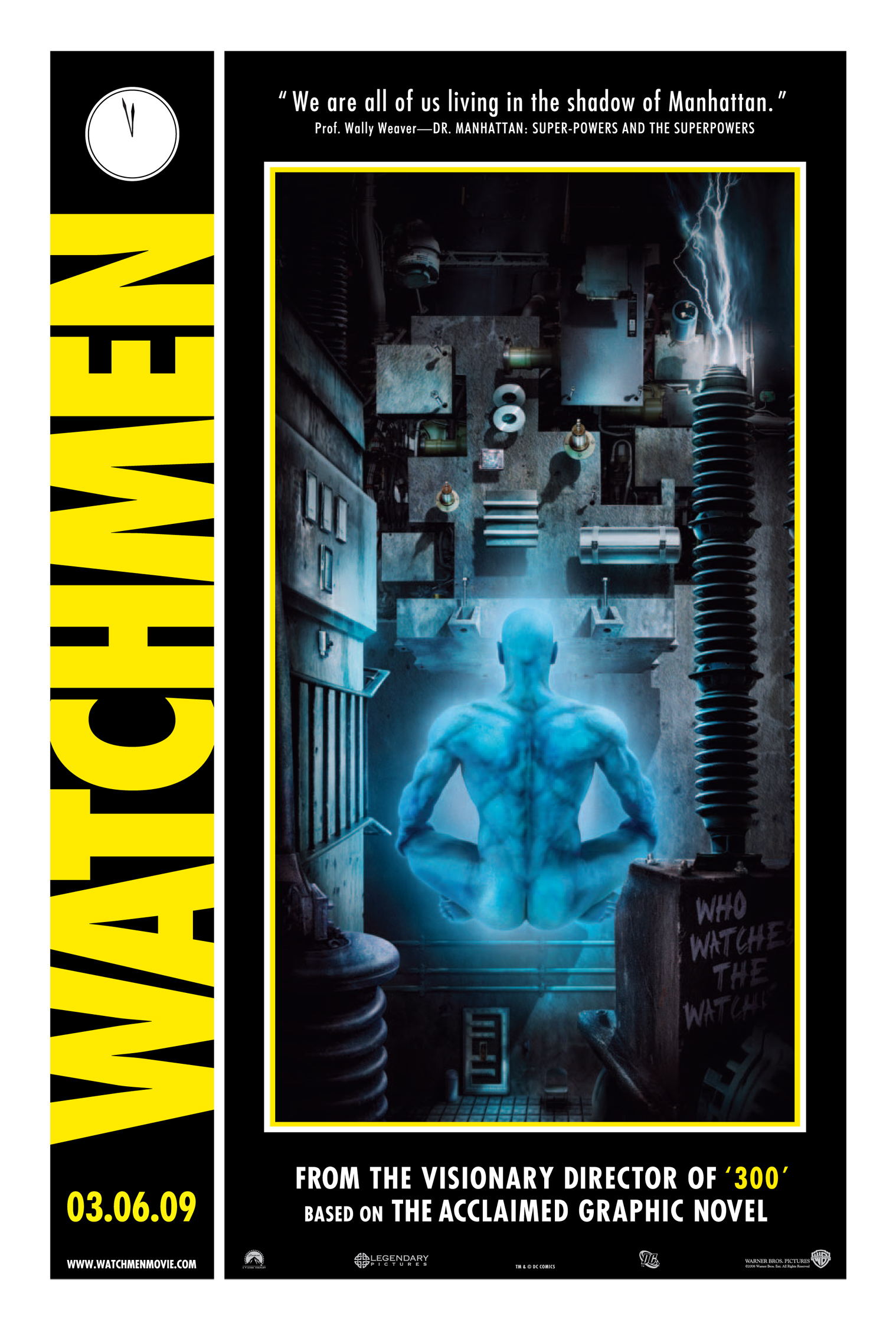 Watchmen Dr Manhattan Poster - HD Wallpaper 