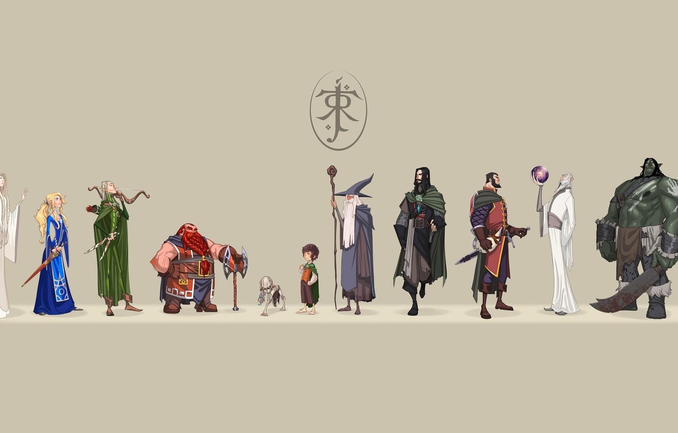 Photo Wallpaper The Lord Of The Rings, Heroes, The - Laptop Wallpaper Lord Of The Rings - HD Wallpaper 